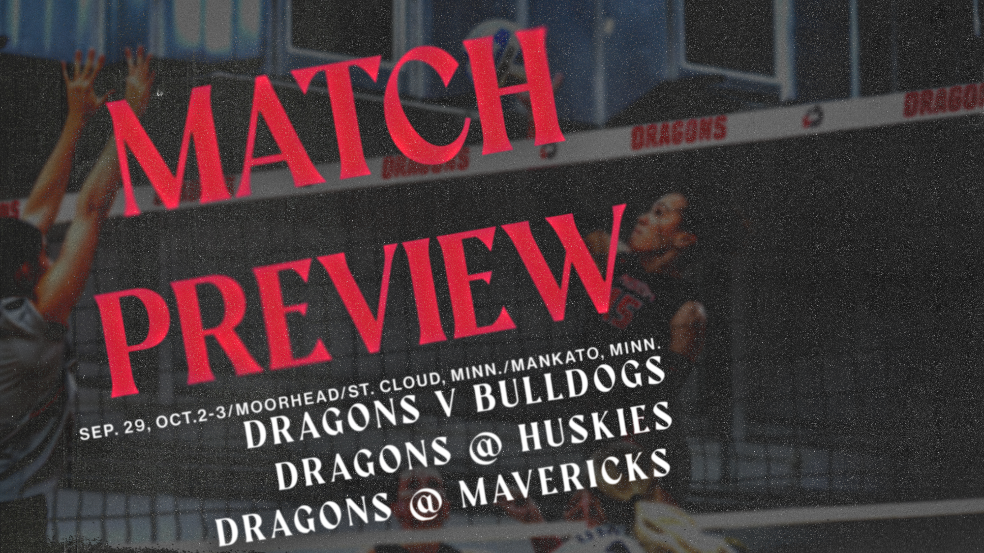 Volleyball Preview - 9/29/26-10/2-3/26 vs UMD/SCSU/MSU