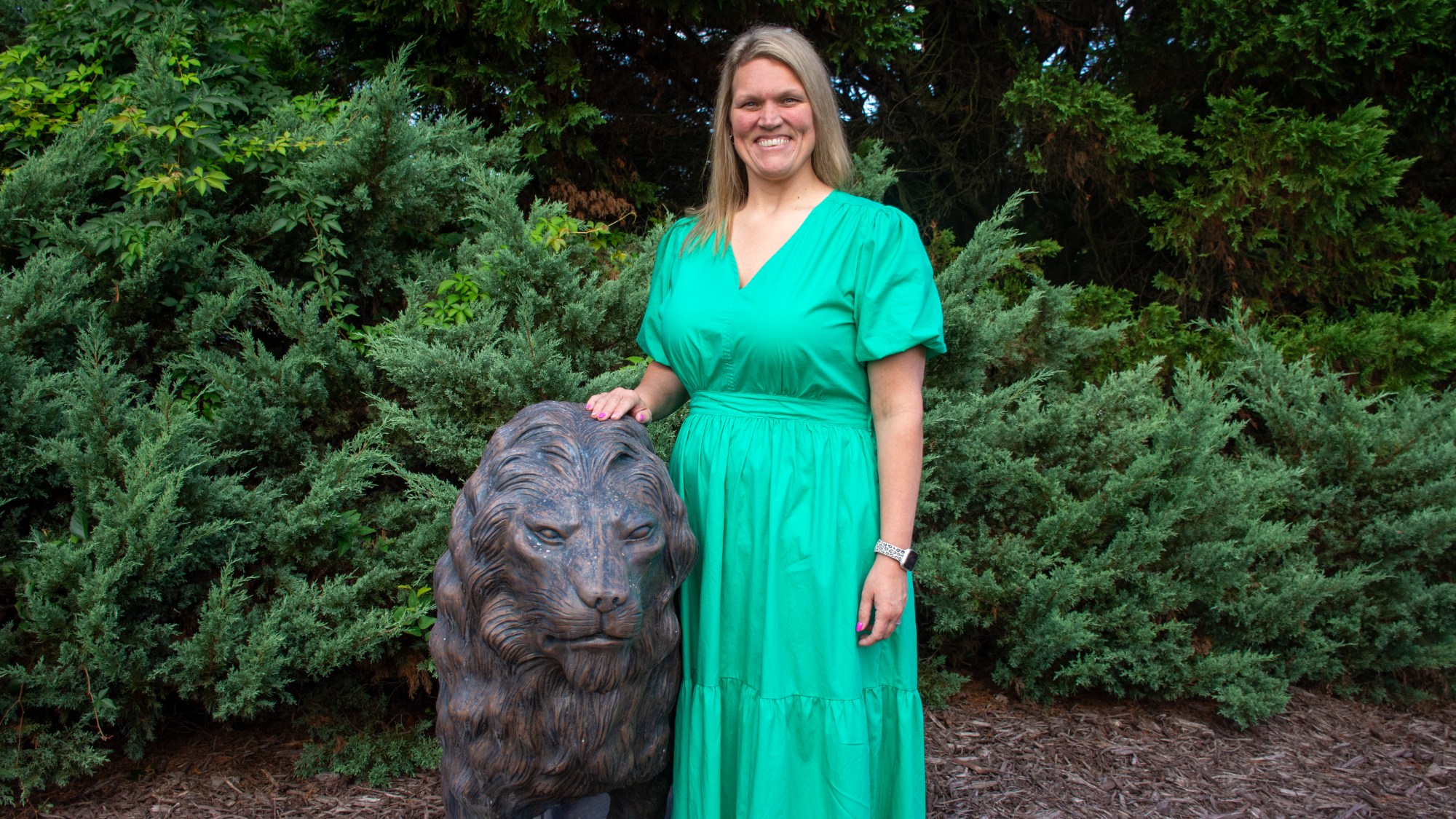 Angela Culver with Monarch