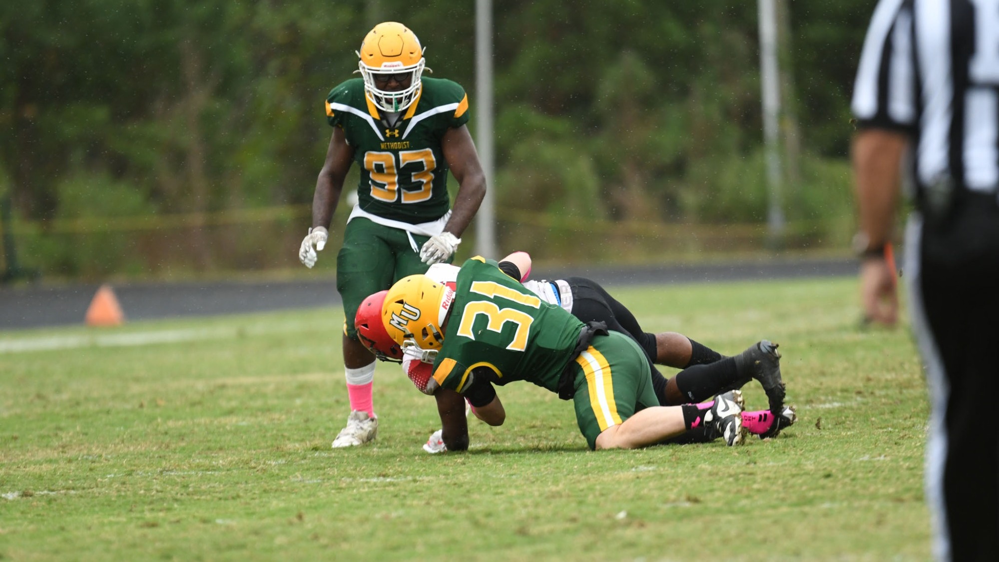 Emerson Warthling making a tackle