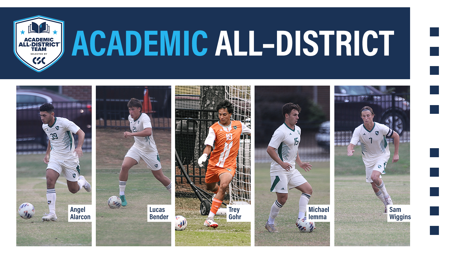 Men's Soccer Academic All-Conference 2025