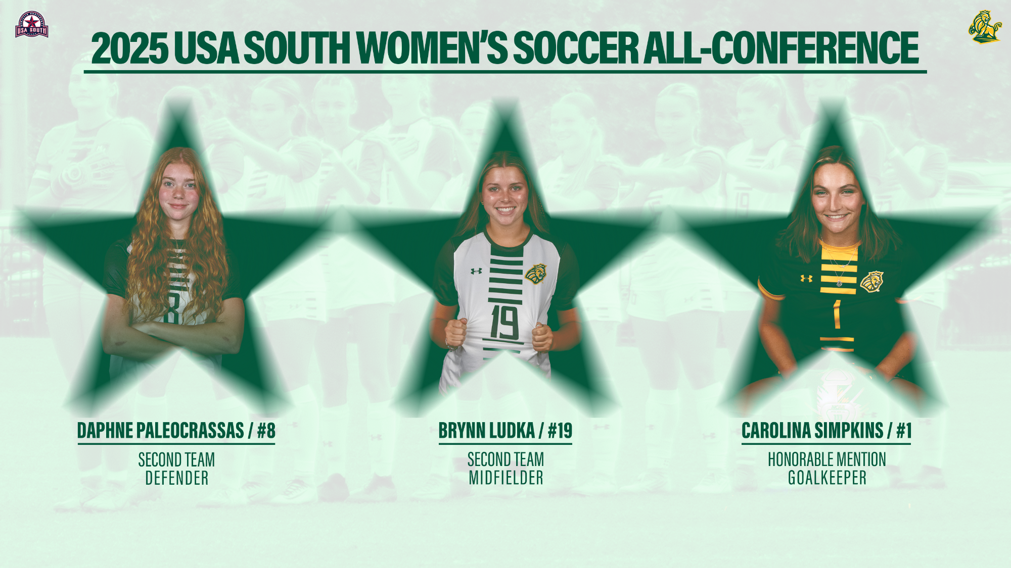 2025 USA South women's soccer all-conference 
