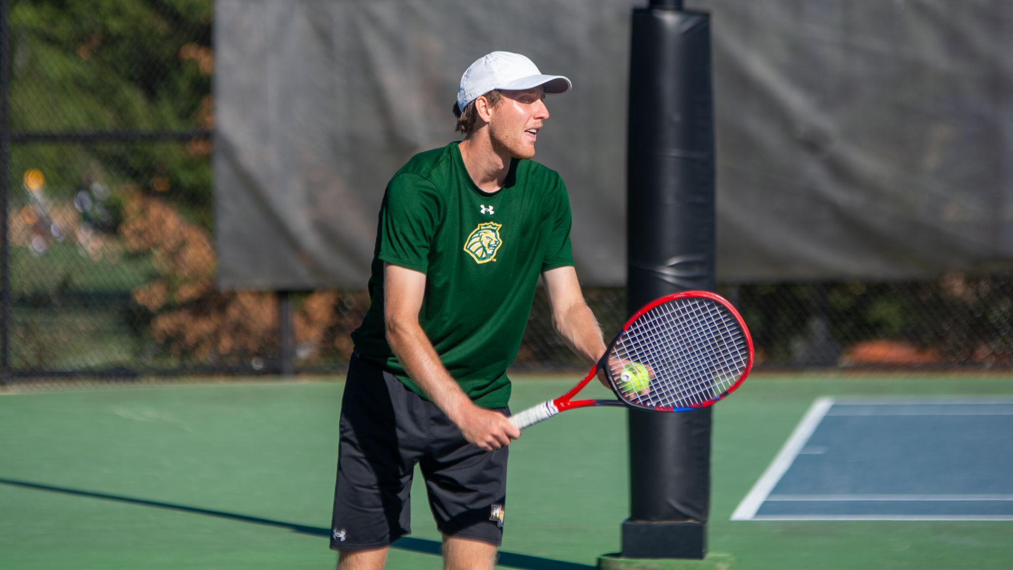 Harry Crokam preparing to serve