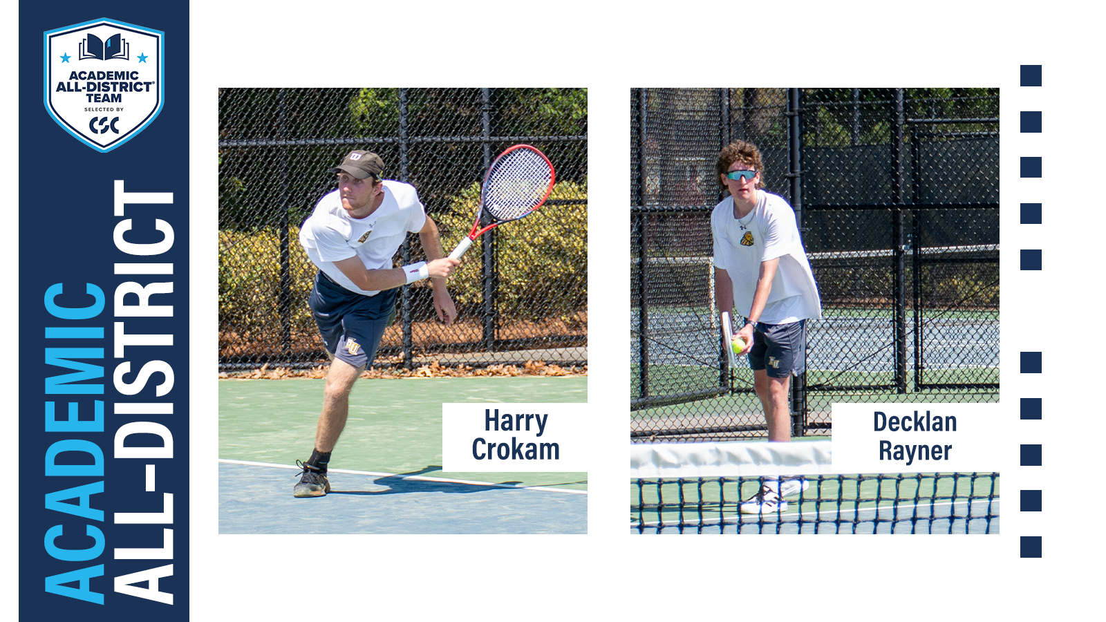 2025 Men's Tennis Academic All-District