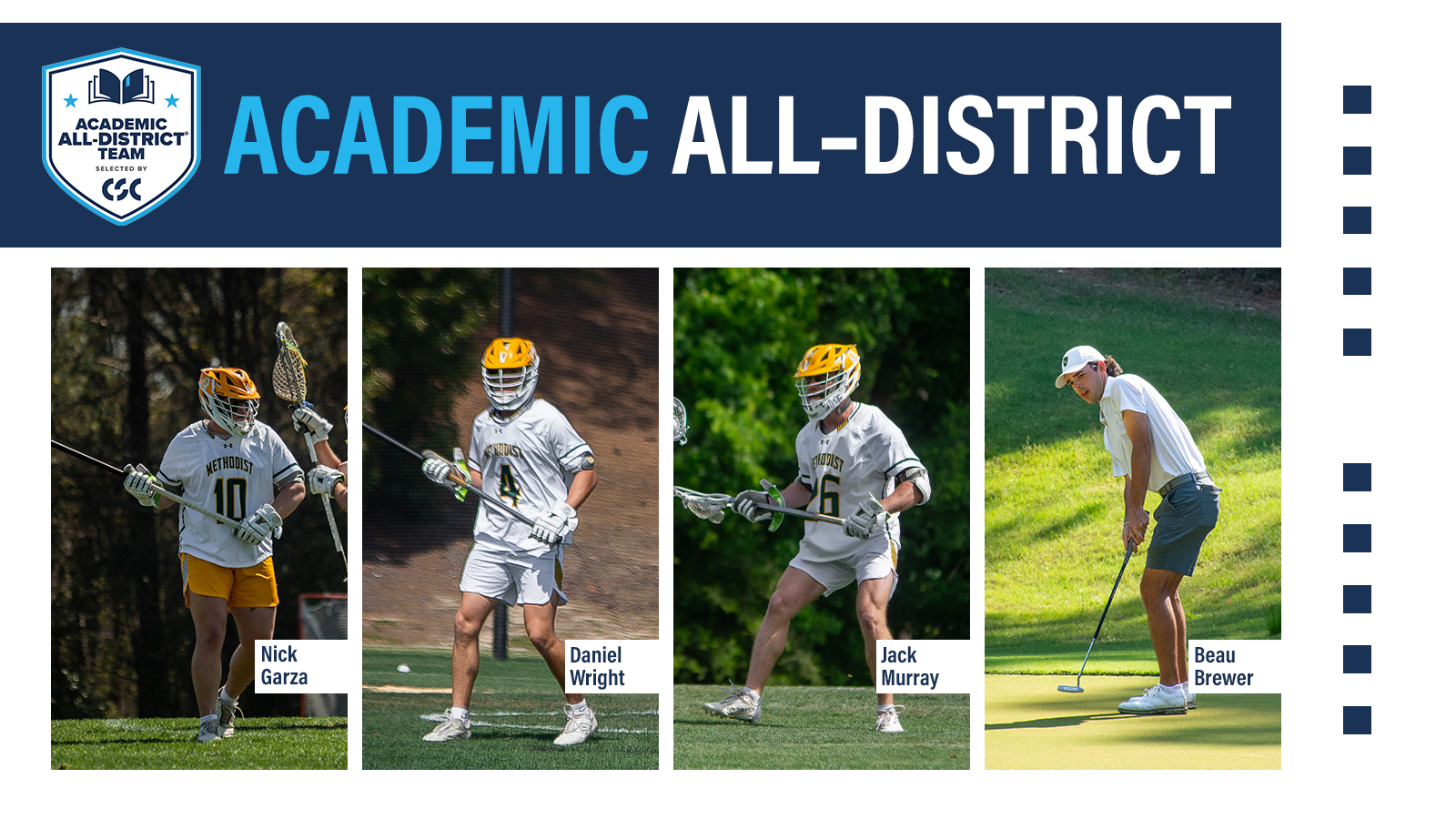 2025 Academic All–District Men's At–Large team