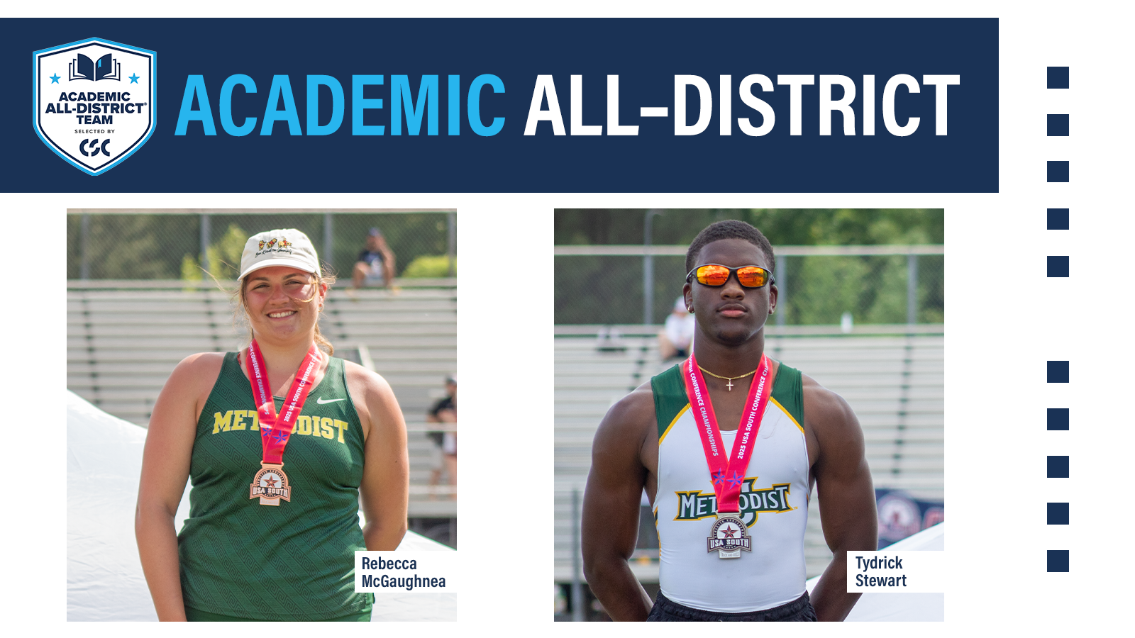 2025 Academic All–District track & field