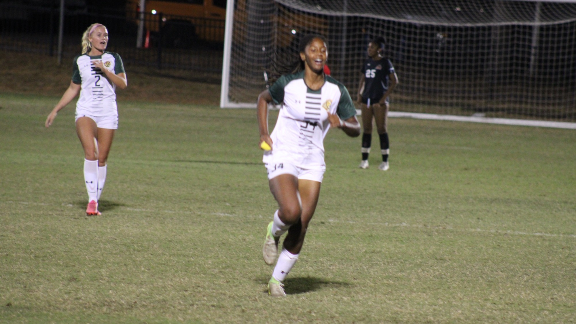 Diamond Harris and Summer Ward at home against Shaw