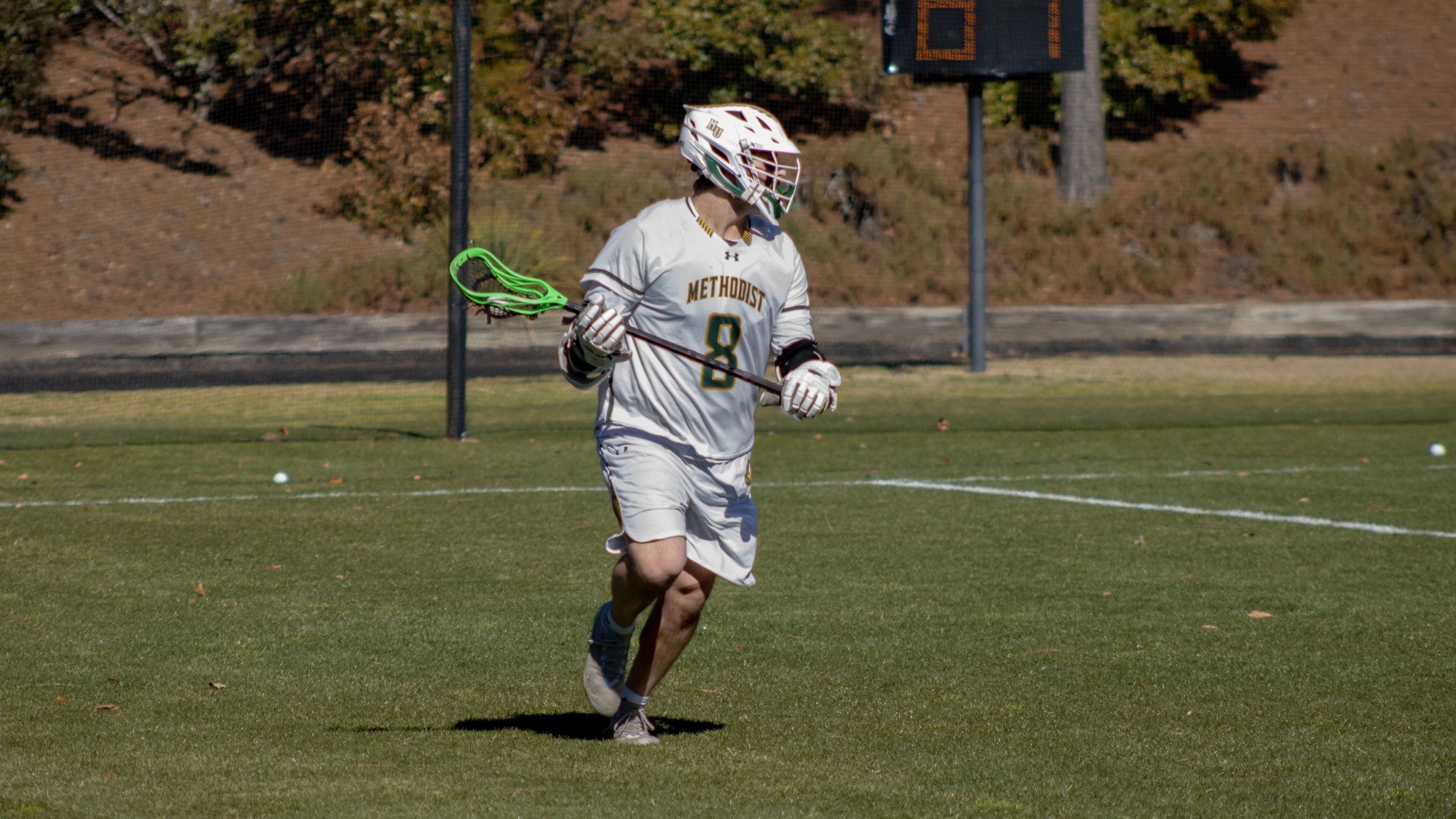 Nick Spinola with the ball against Berry at home