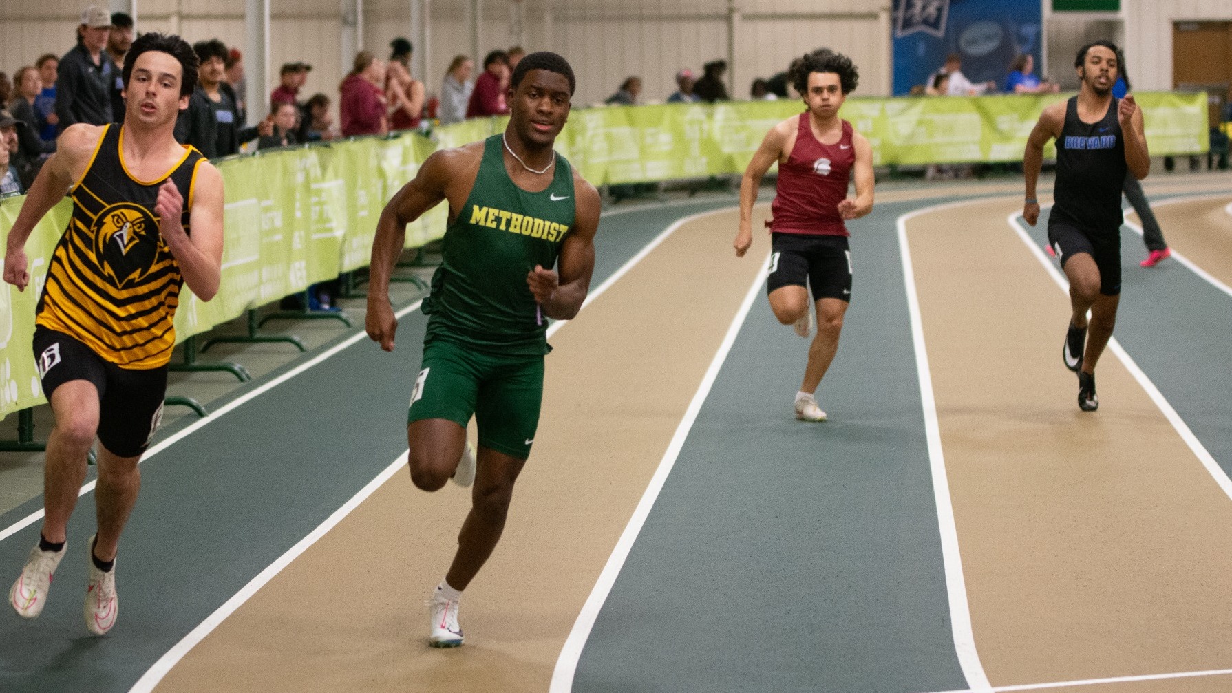 Tydrick Stewart running the 200m