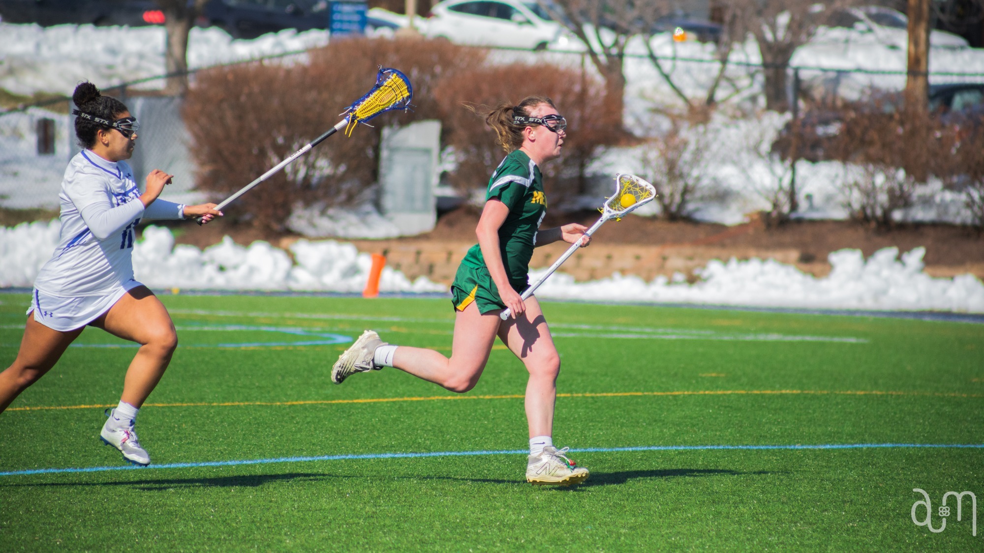 Brooke Murrell sprinting down the field