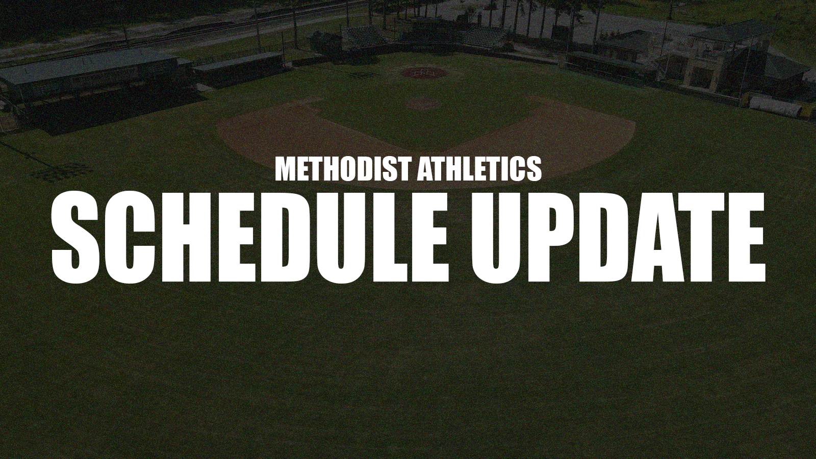 Schedule update baseball field background