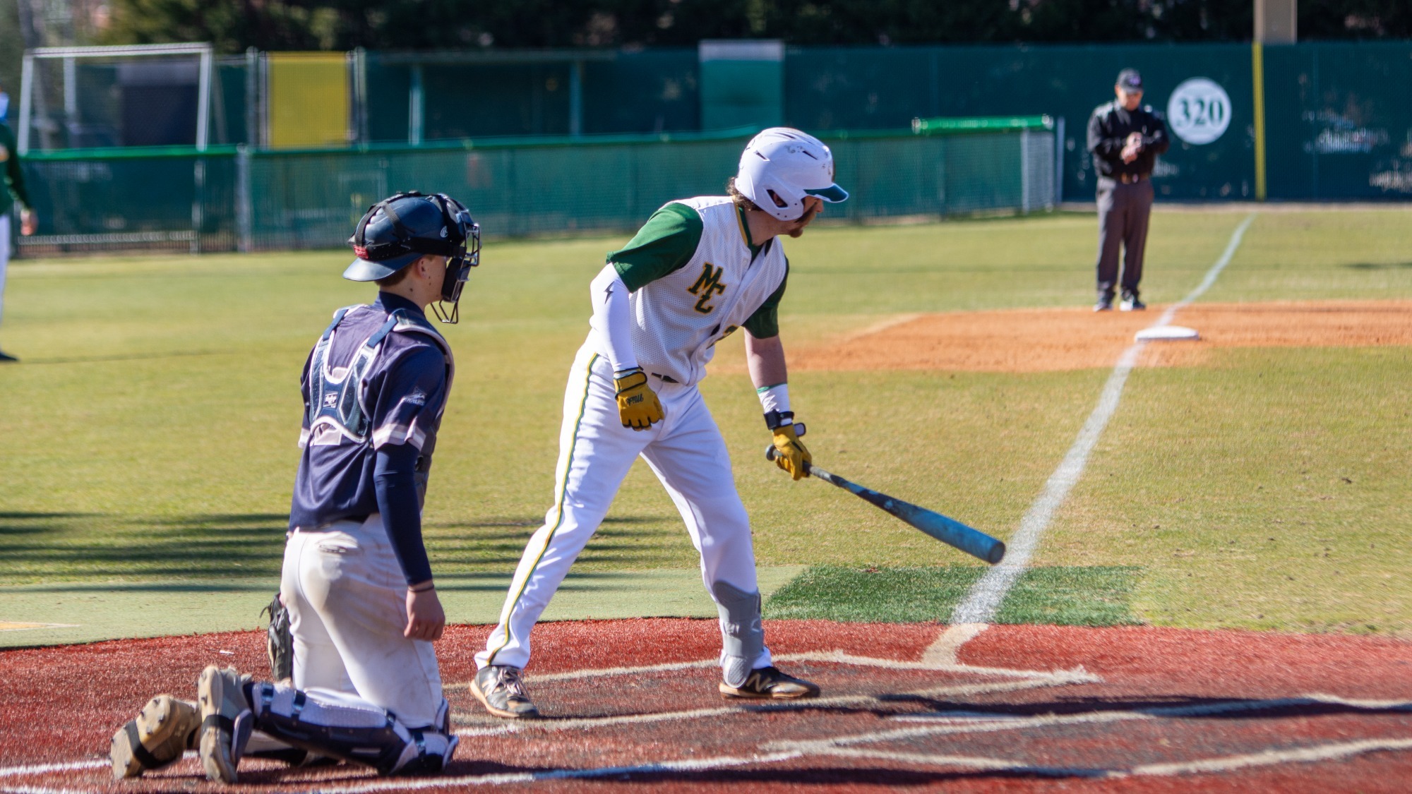 Blake Freeman stepping into the batter's box