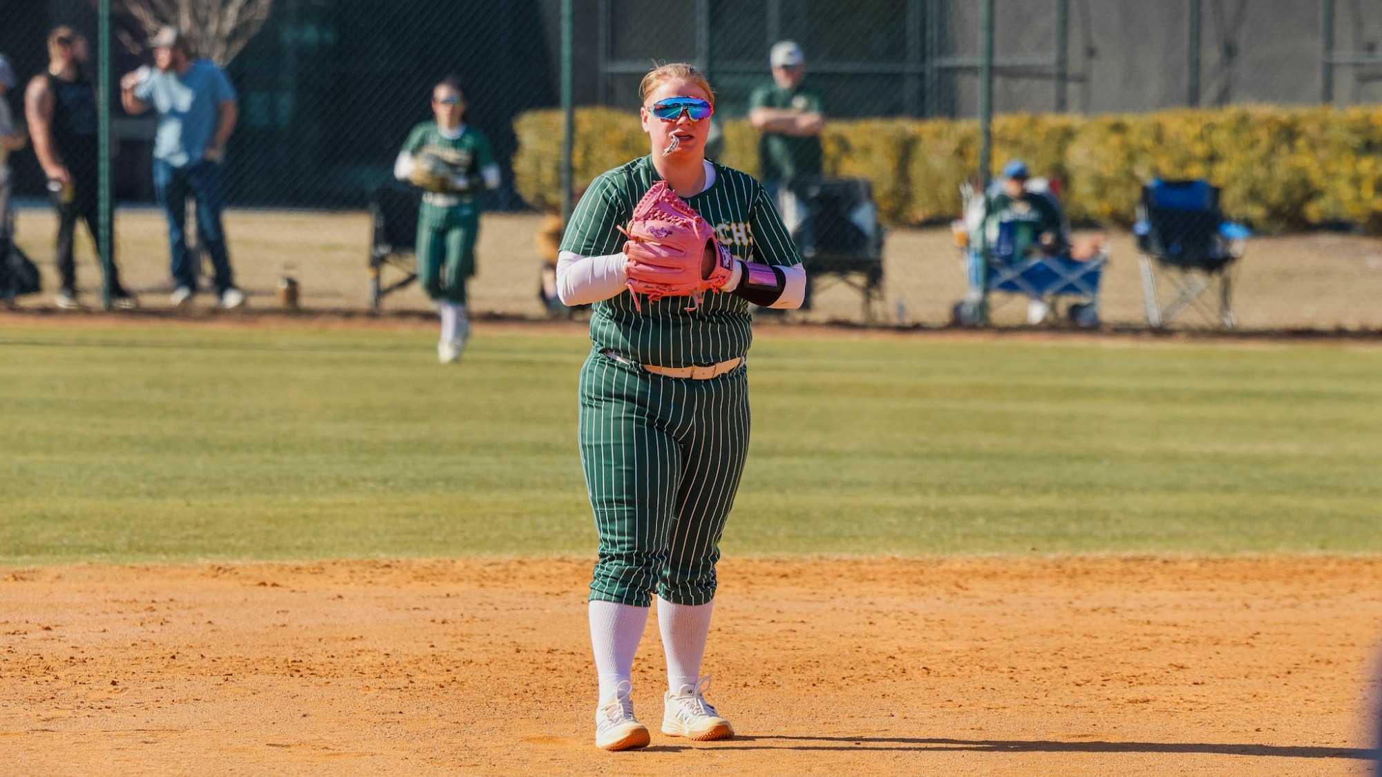 Reilly Howell playing third base
