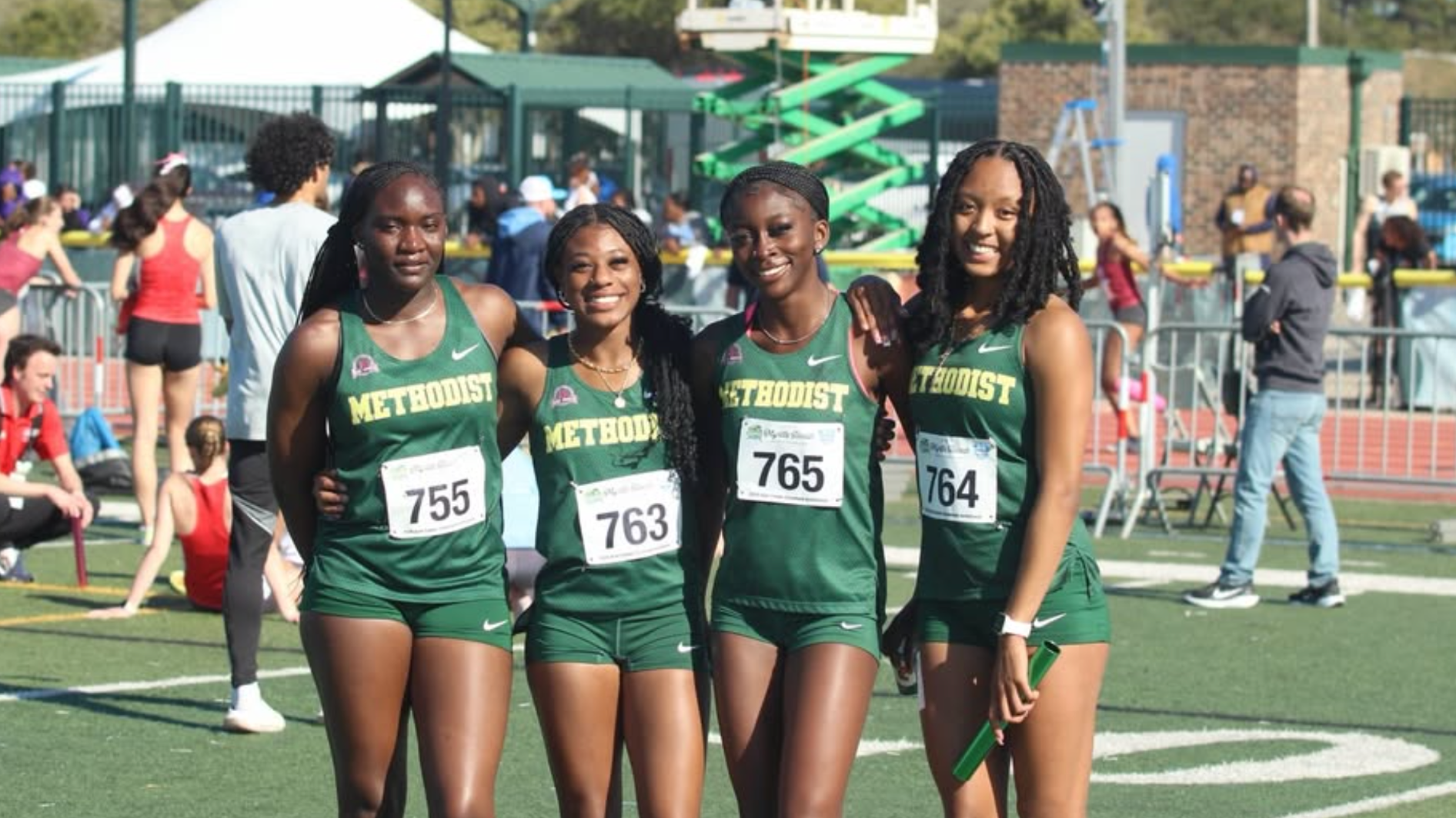 Women's 200 meter relay team new record 2026