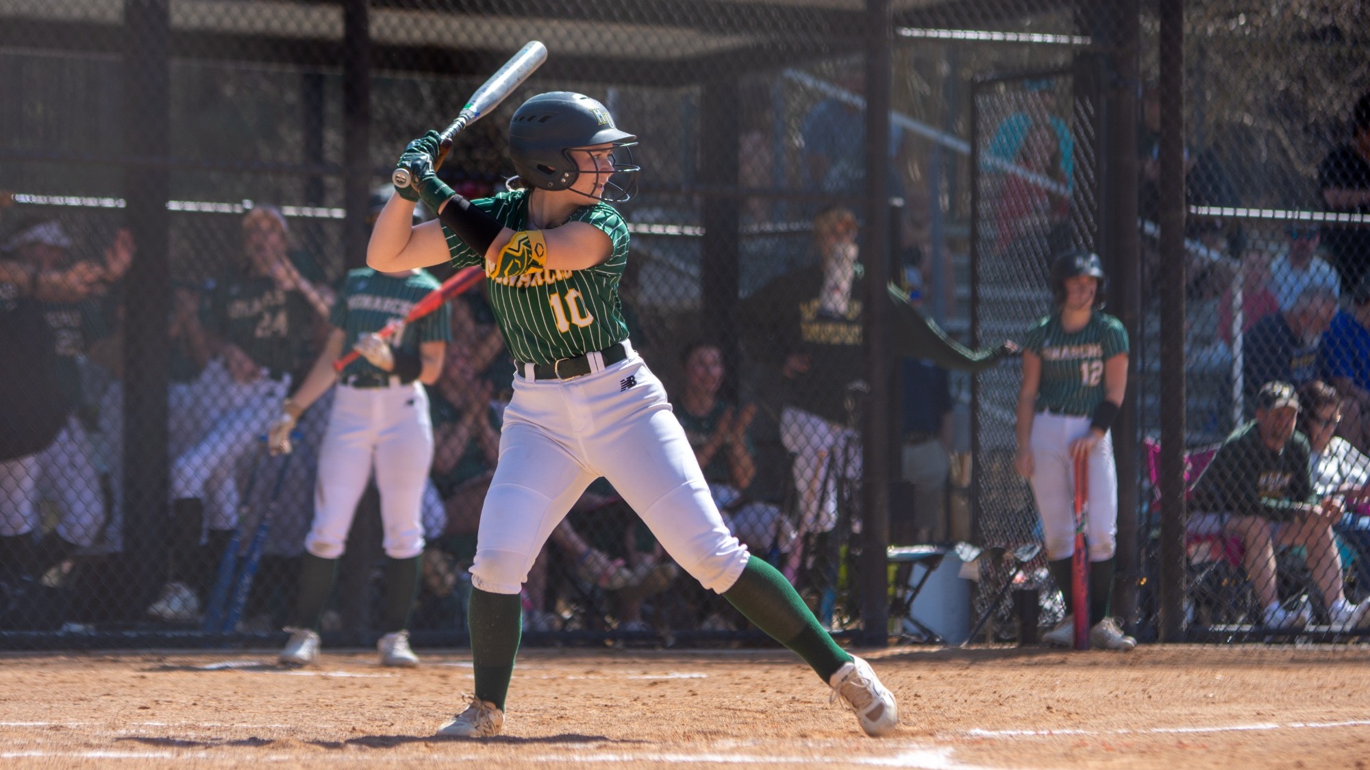 Dakota batting at the Triangle Classic