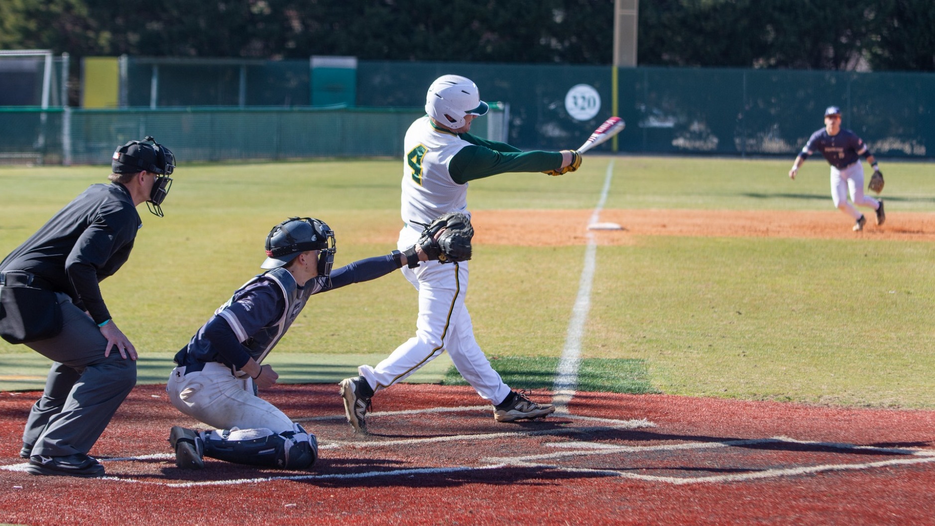 Jackson Kuhn batting against VWU at home