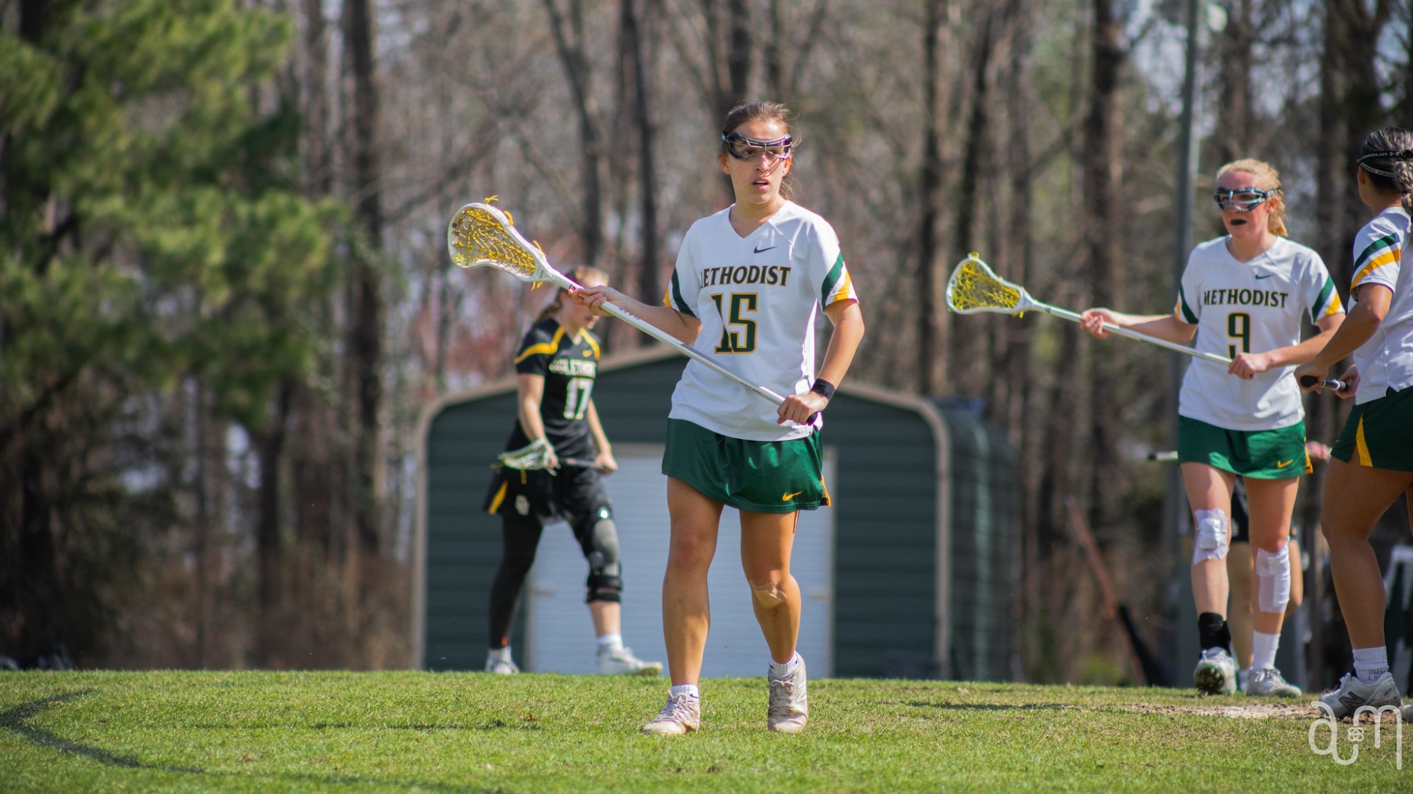 Madison Sherry on defense at home against Oglethorpe