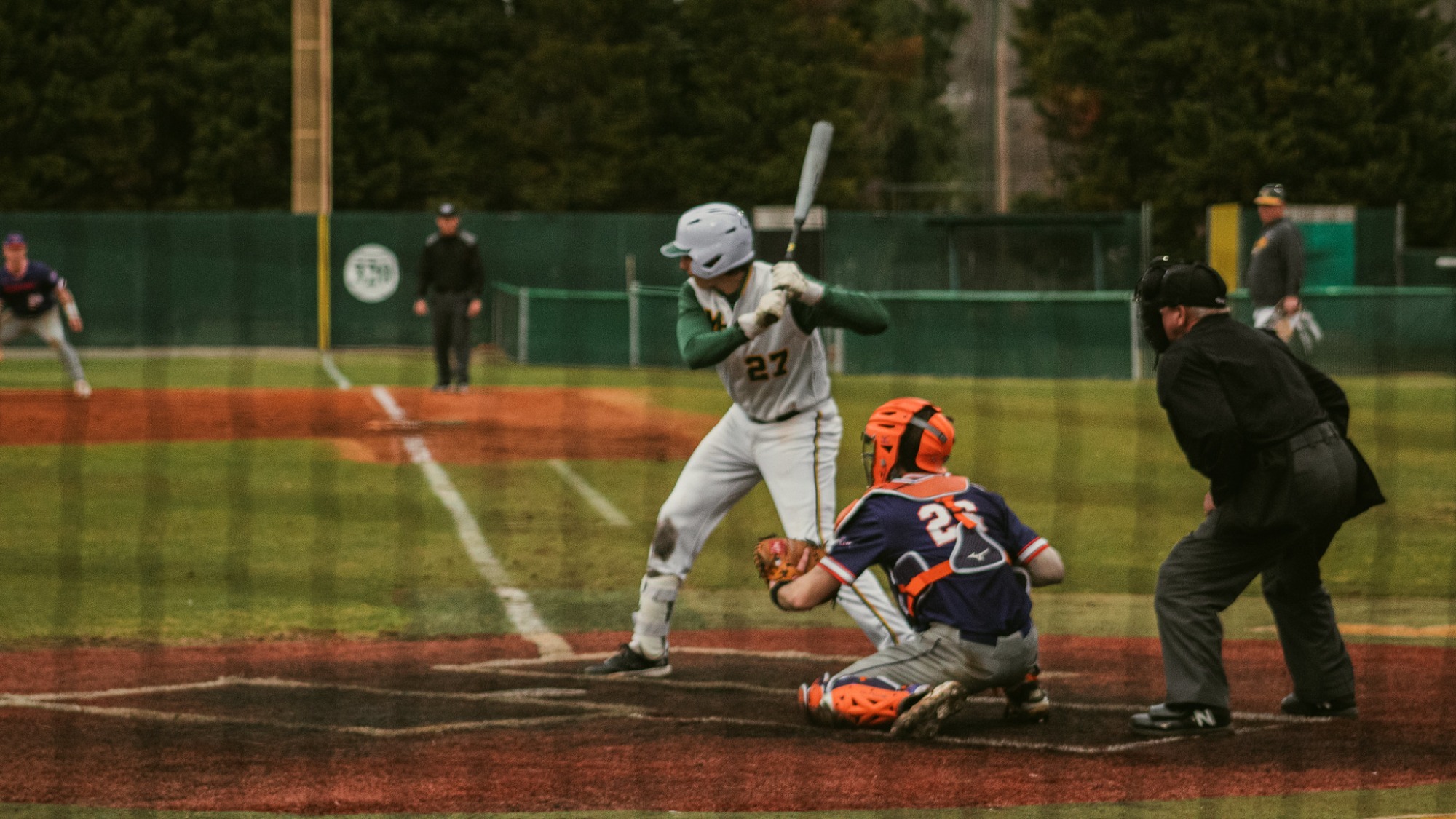 Bronson Shaikh at the plate against Hobart at home