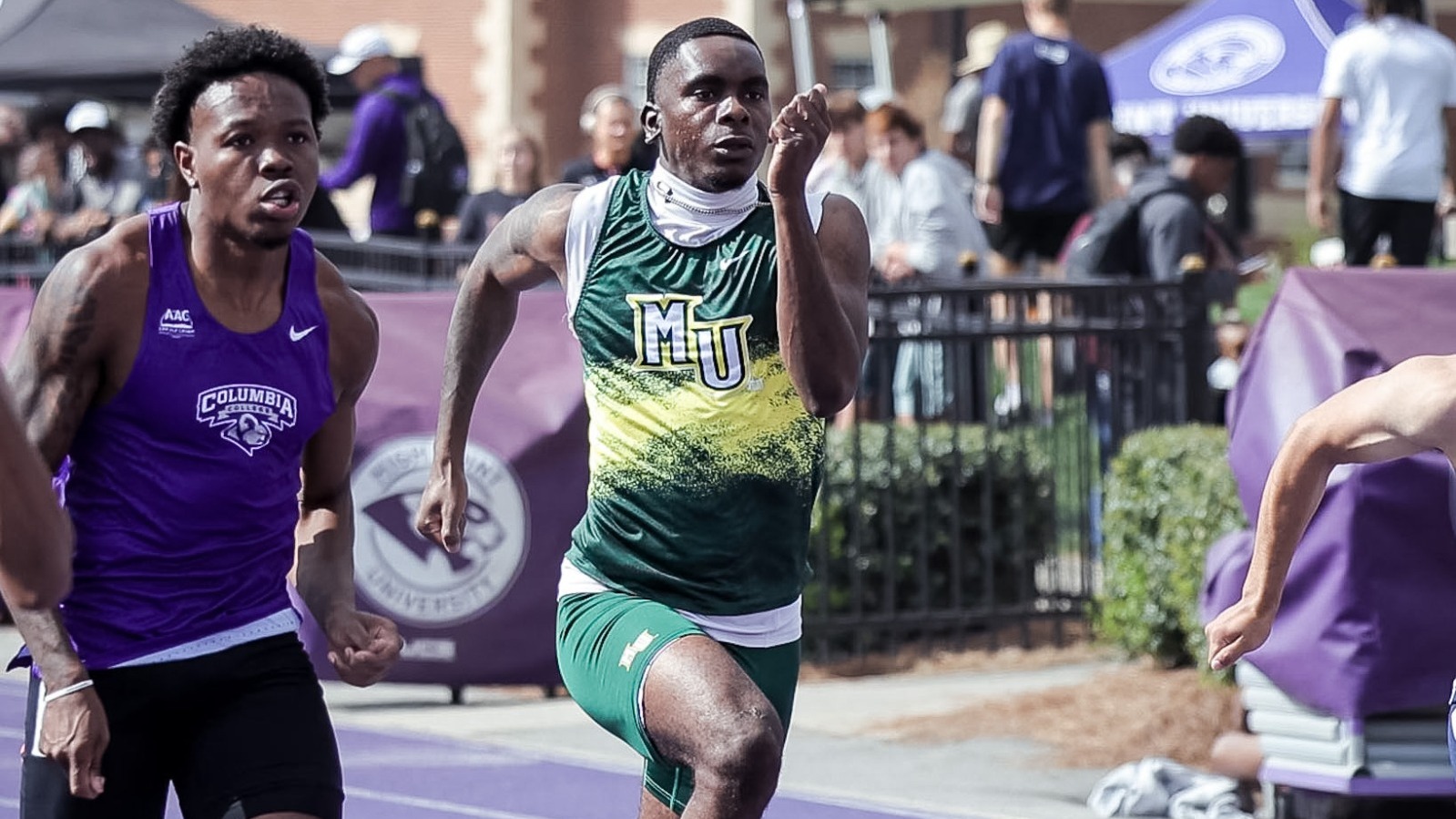 Lavon Aiken running at HPU event