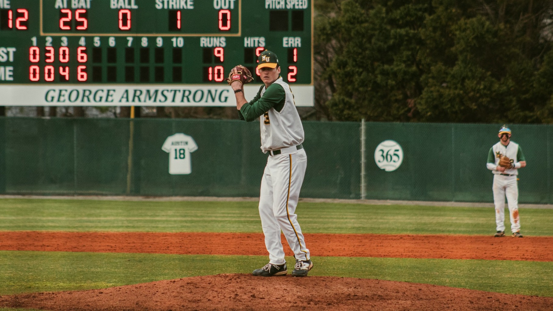 Dalton Juden pitching at home