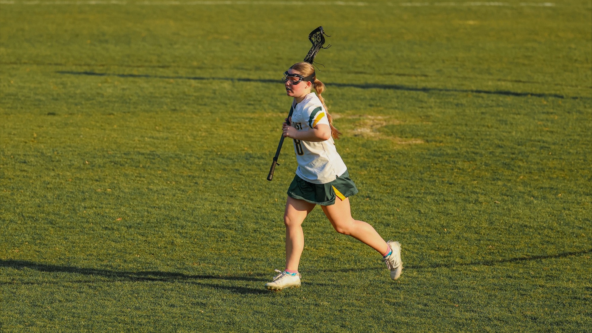 Keira McKay running back on defense