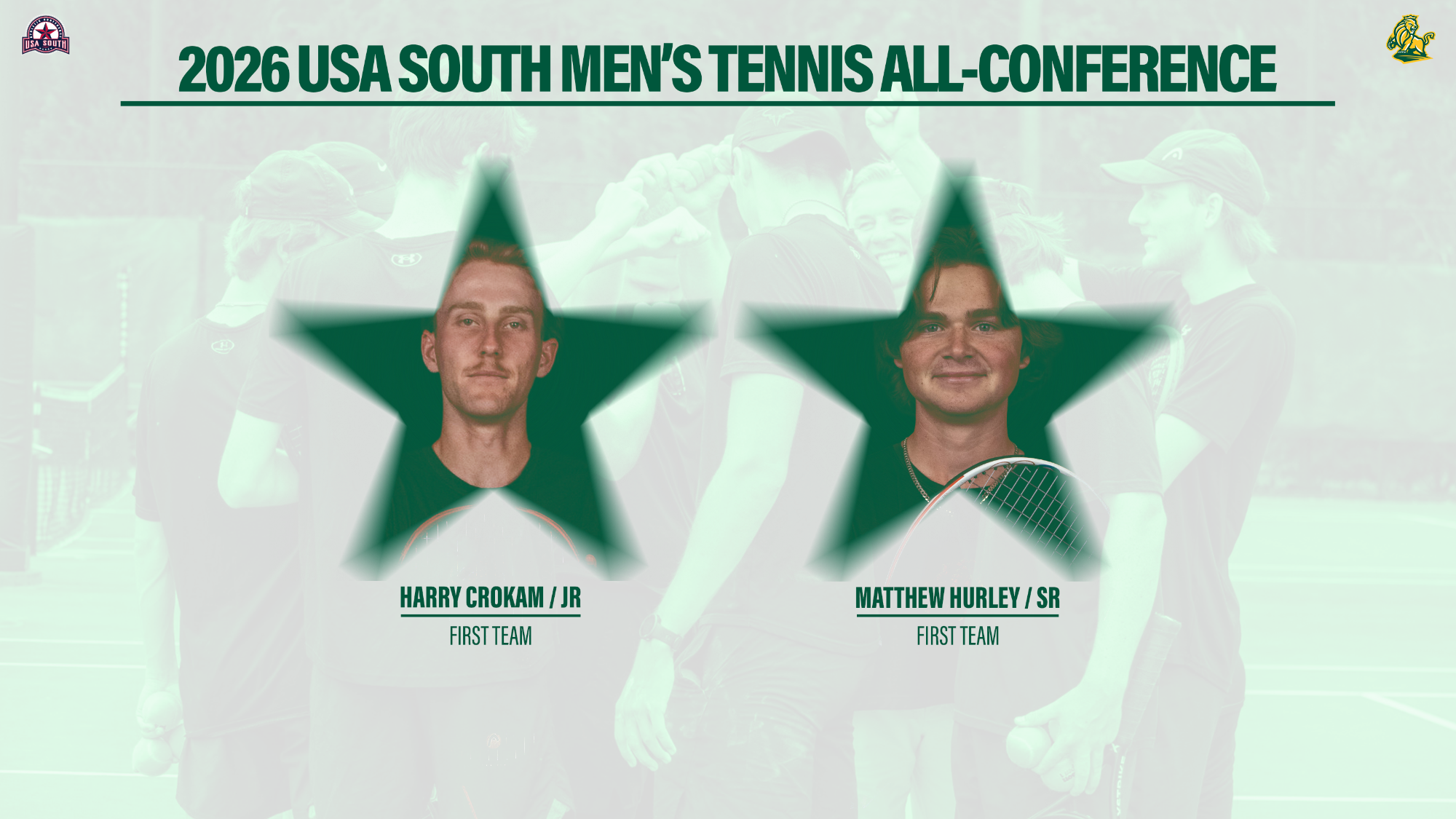 2026 Men's Tennis All-Conference Graphic