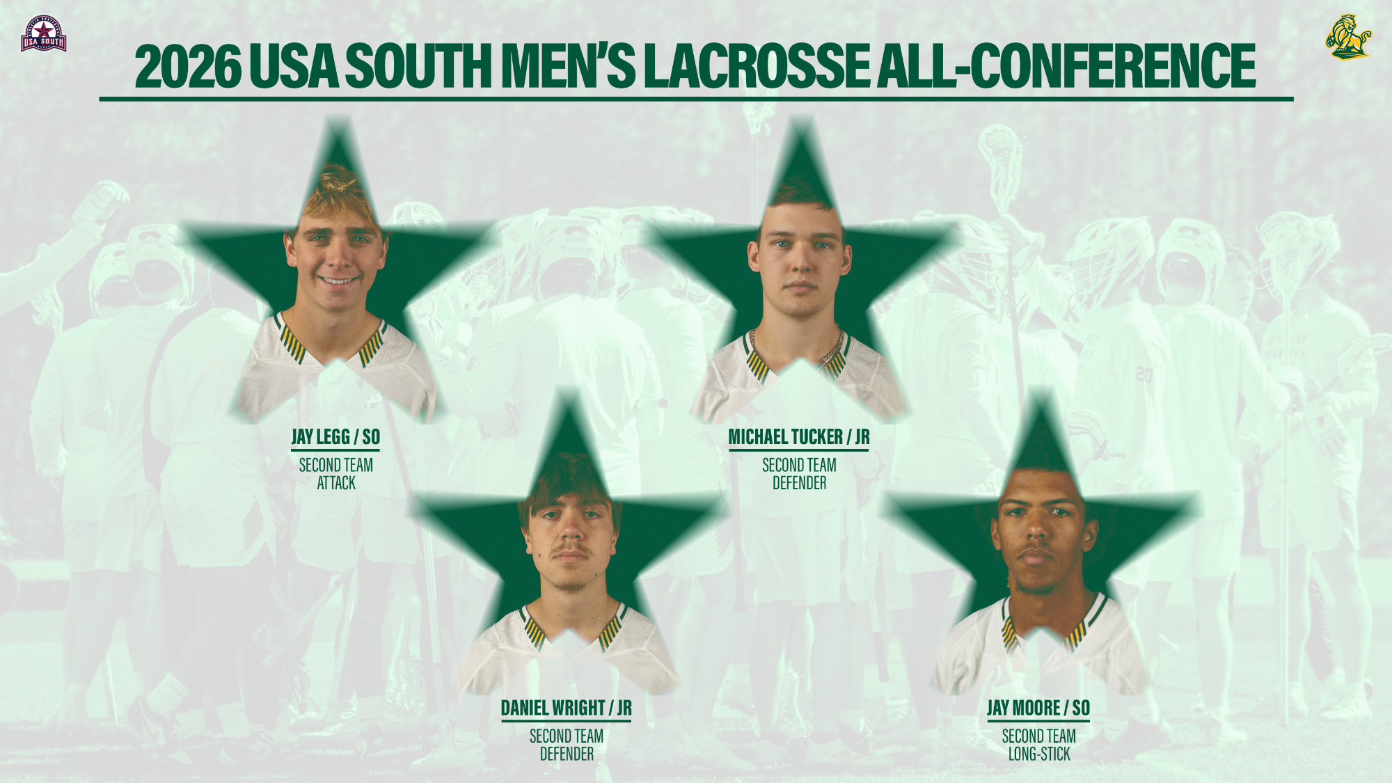  2026 Men's Lacrosse All-Conference Graphic