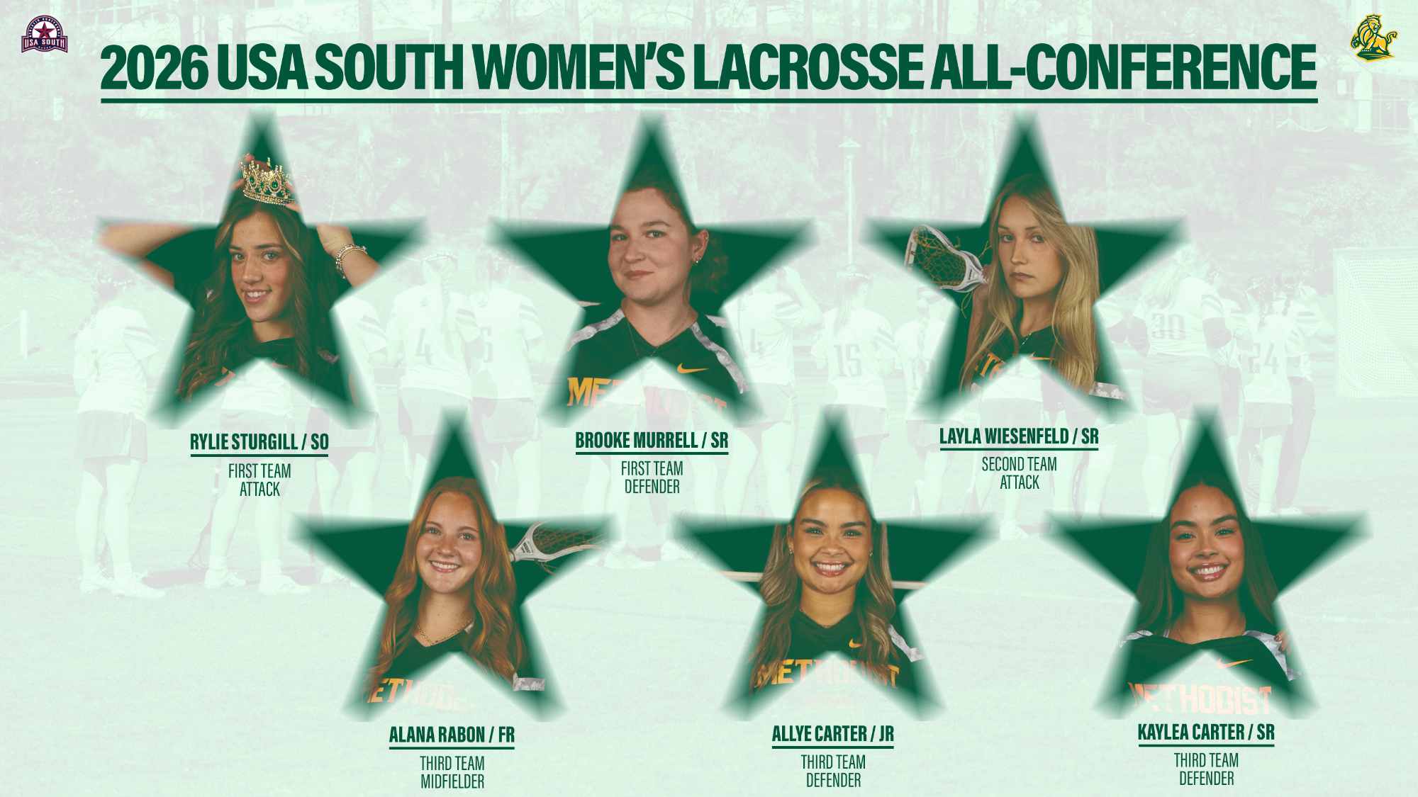 2026 Women's Lacrosse All-Conference Graphic