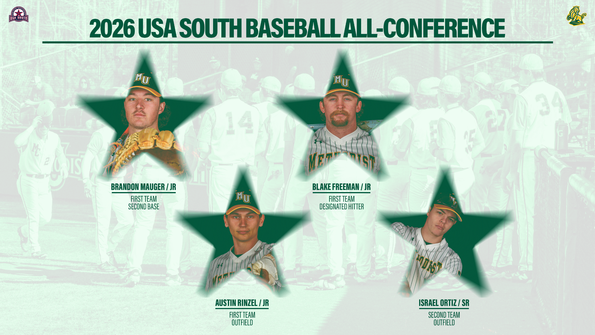2026 Baseball All-Conference Graphic