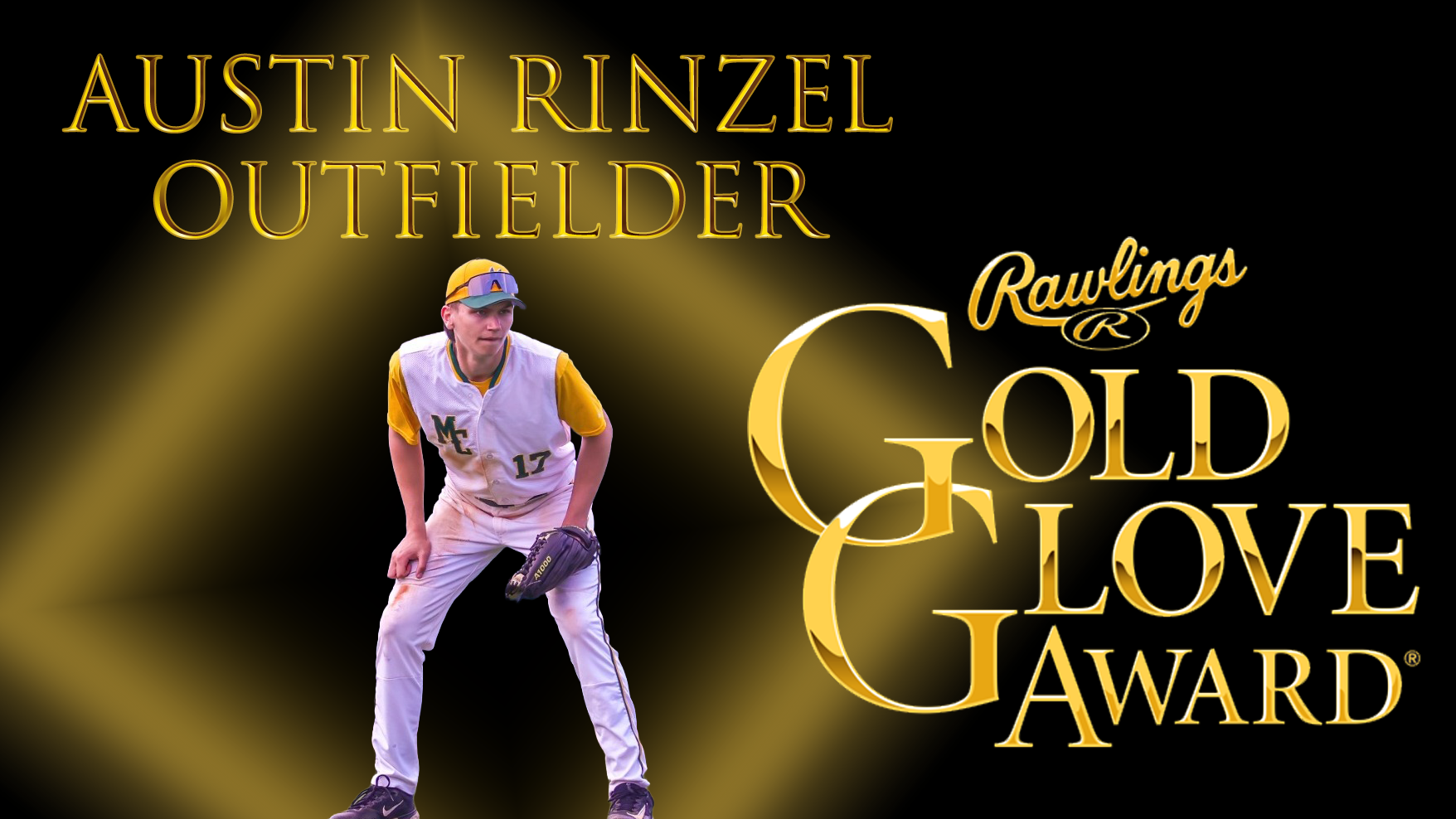 Austin Rinzel's Gold Glove Graphic