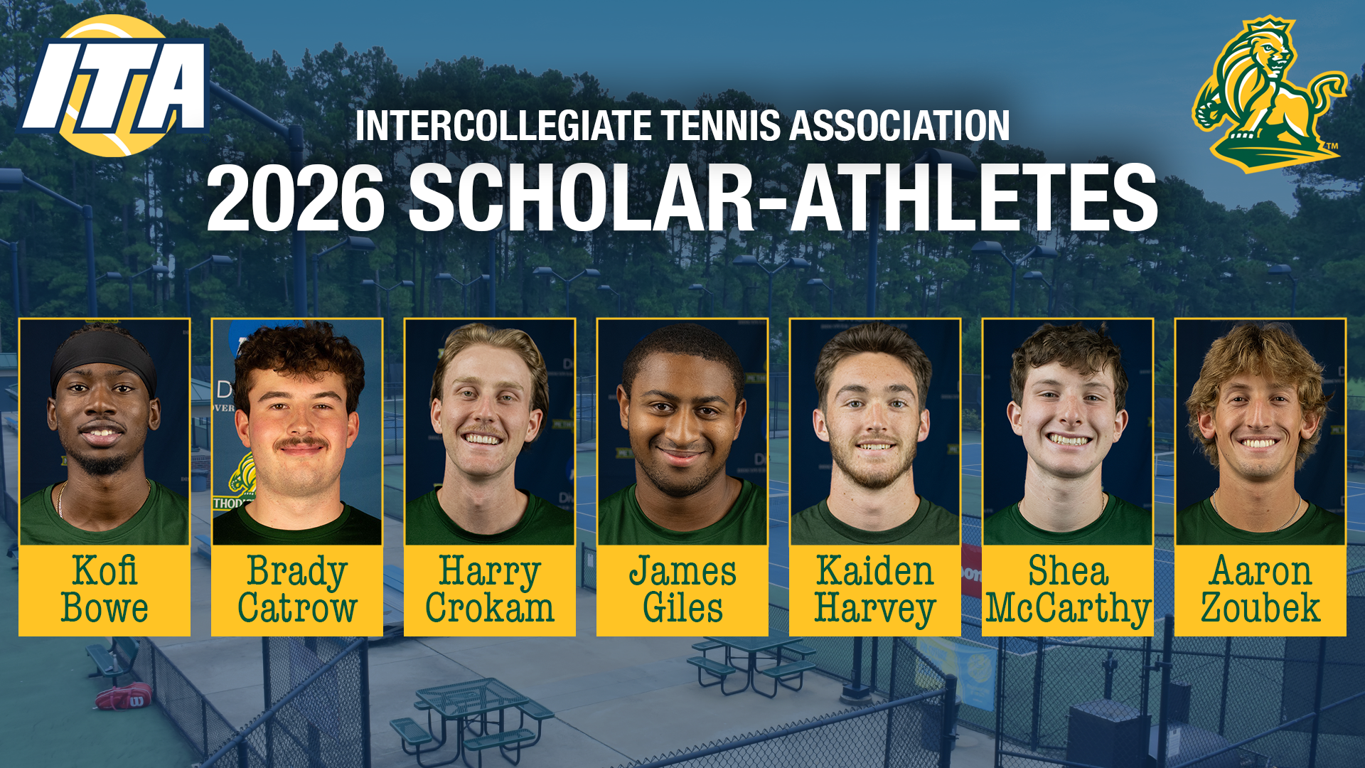 2026 ITA Men's Scholar-Athlete Graphic