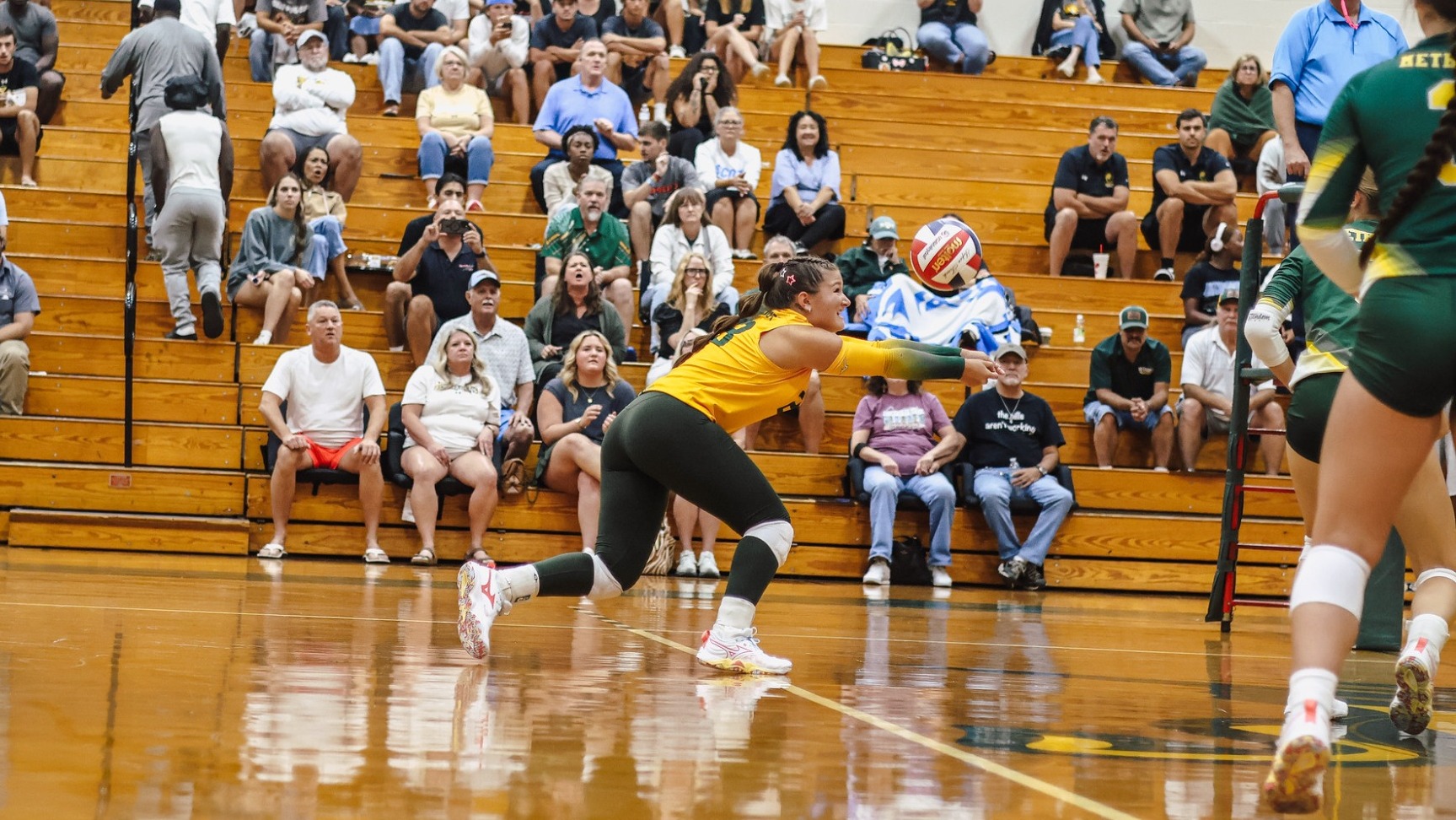 Payten Bracey saving the ball against William Peace