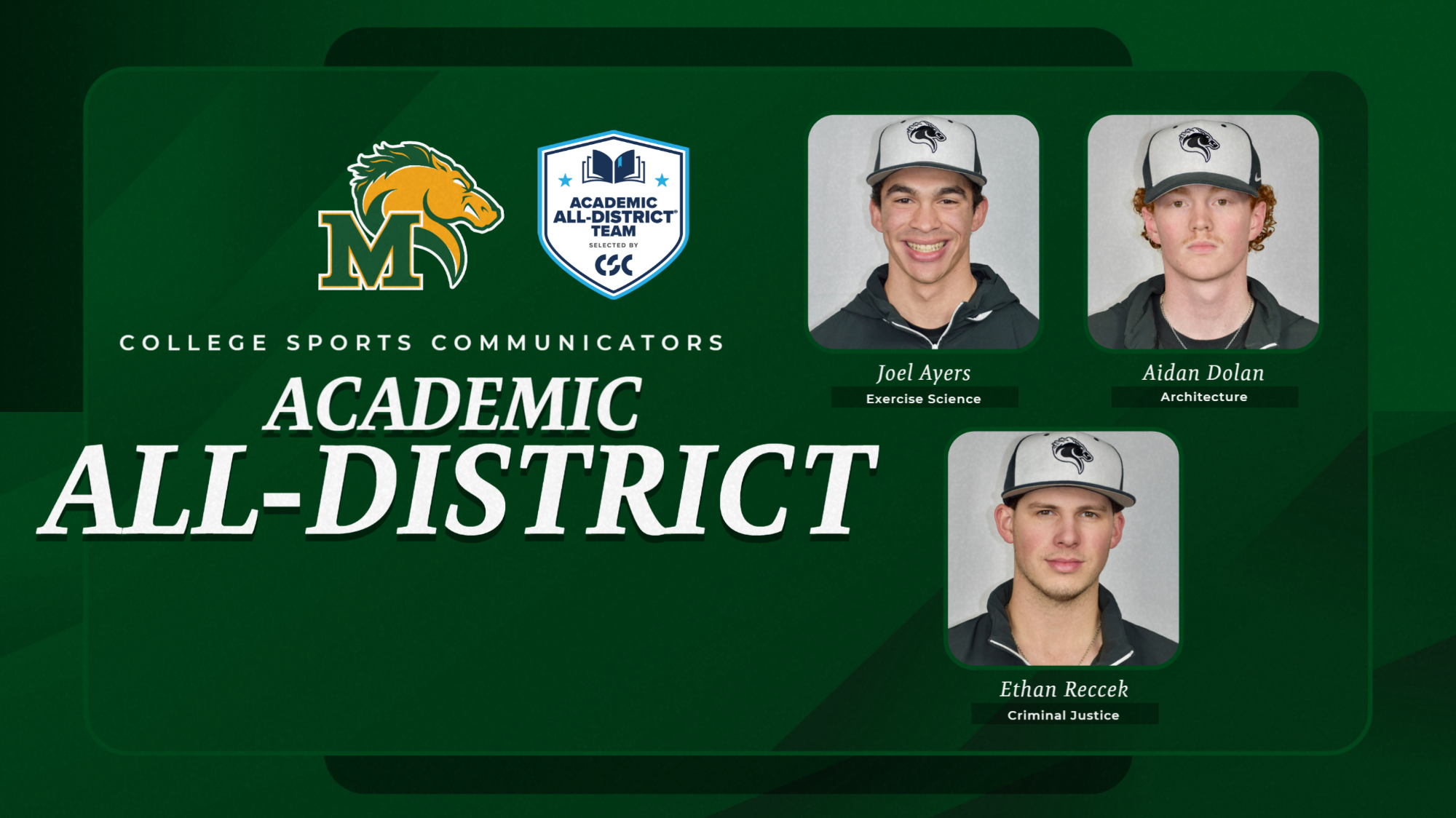 Academic All-District Baseball