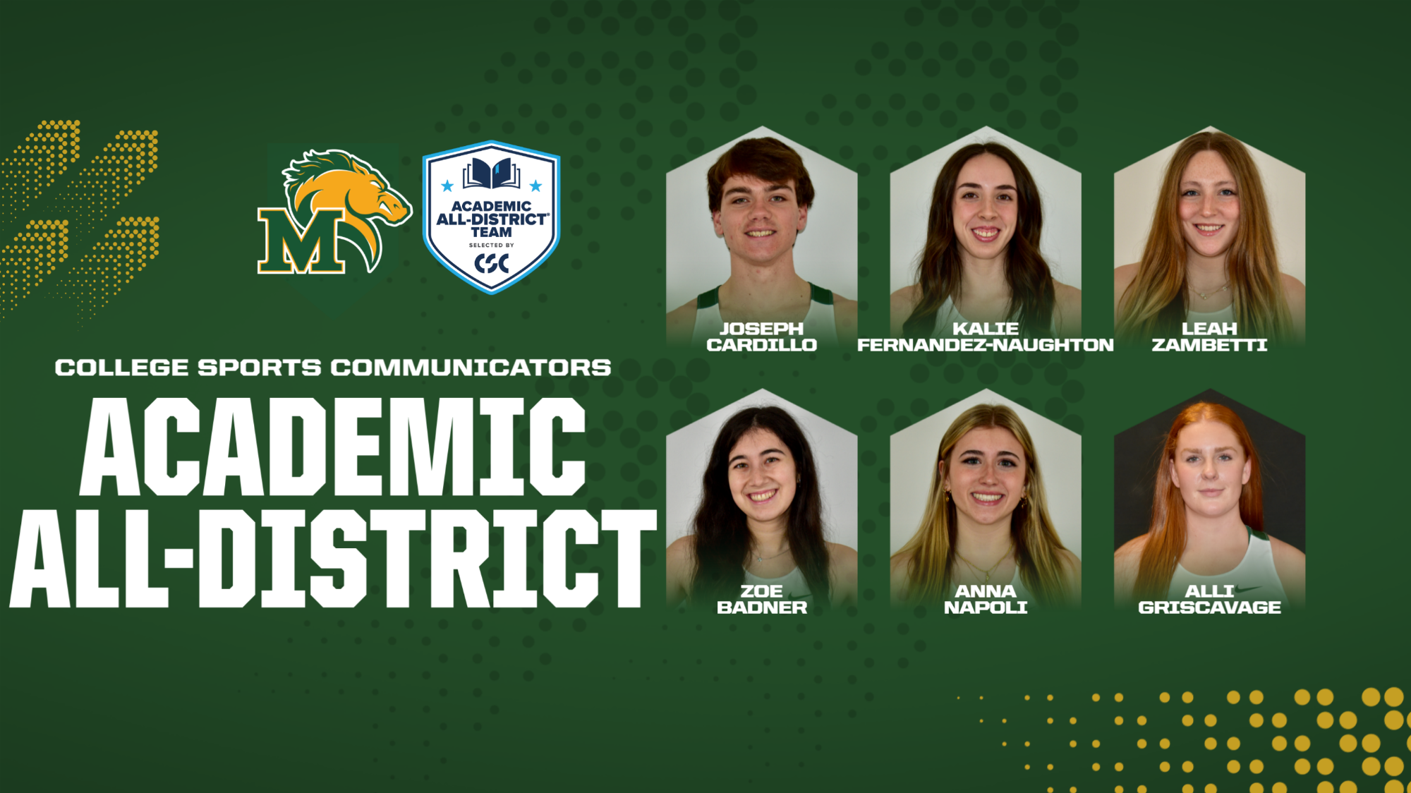 CSC Academic All-District Men's and Women's XC/T&F