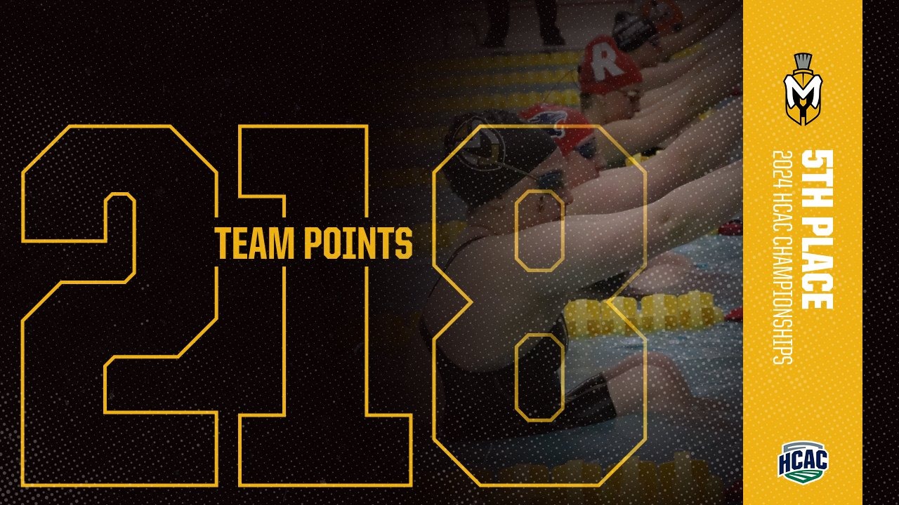 2024 HCAC Swimming and Diving Championships - Women 5th place