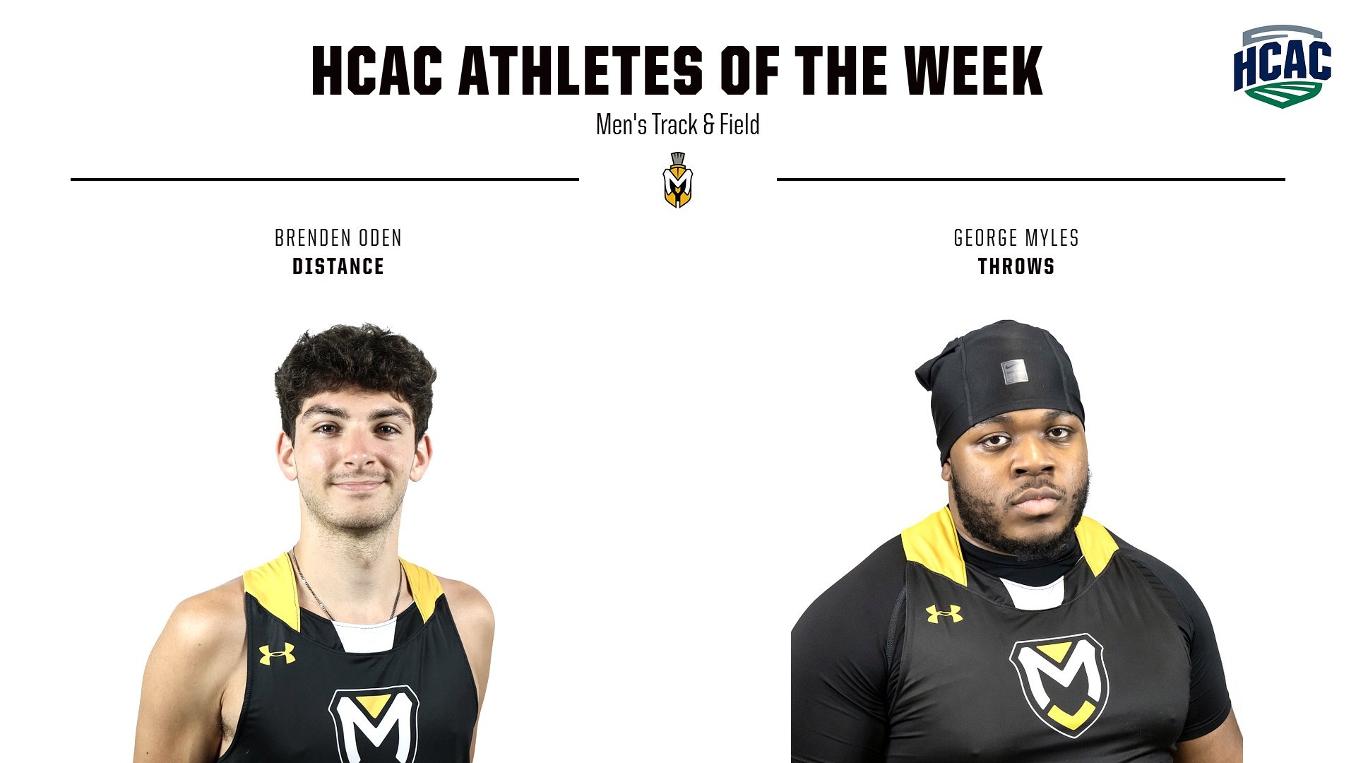 HCAC Athletes of the Week