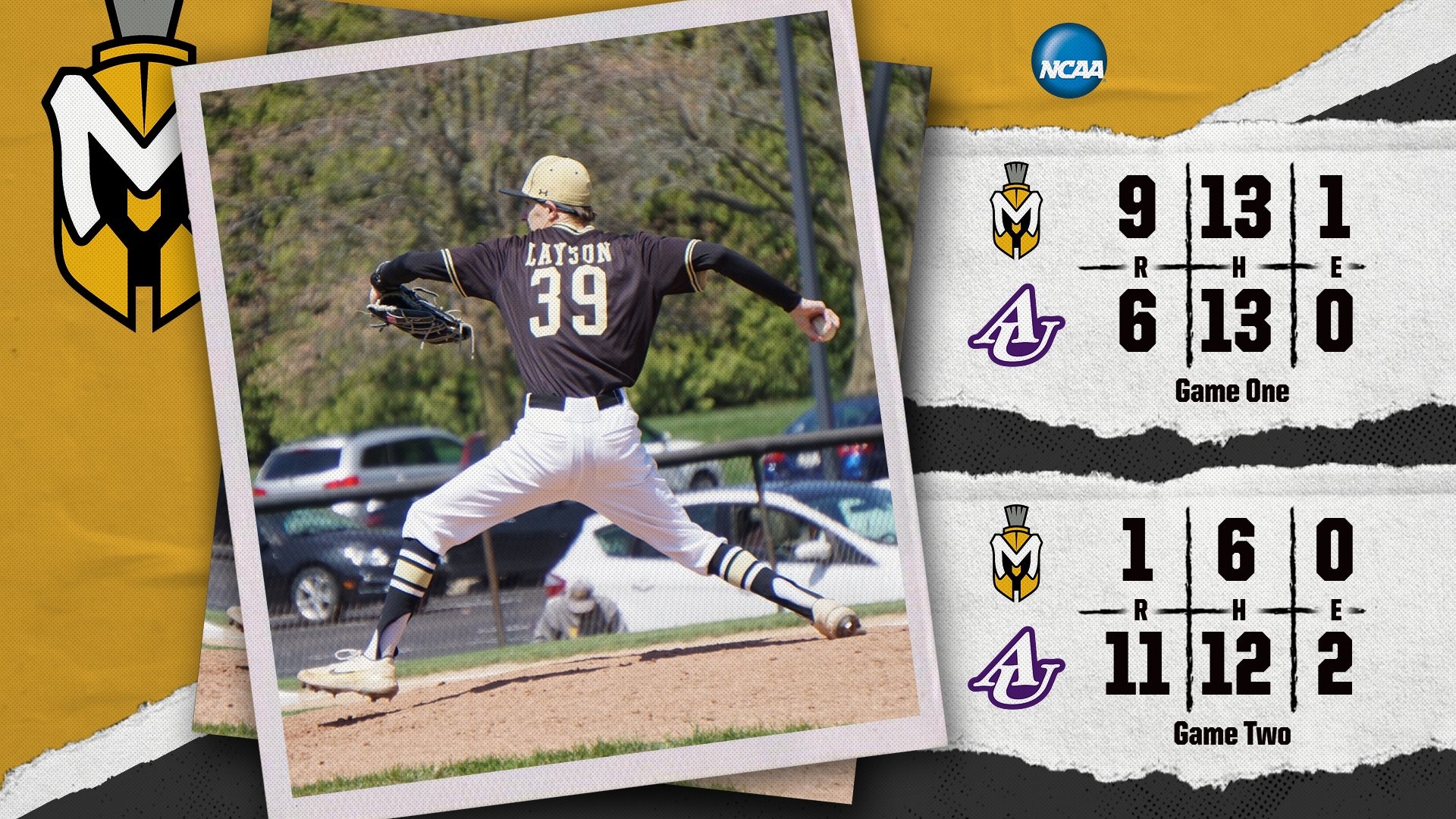 Baseball Splits Saturday Doubleheader Against Asbury, Goes 1-2 on the Weekend