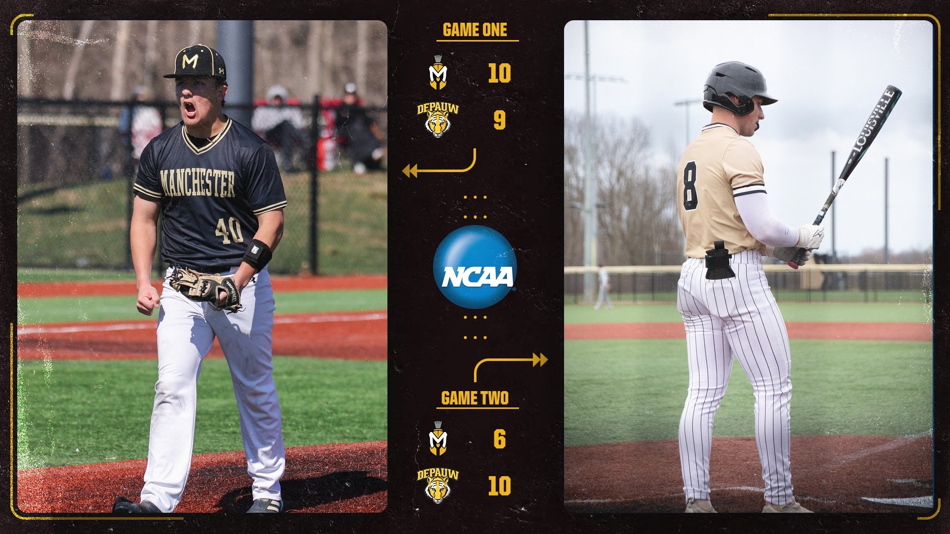 Baseball Goes 1-2 On the Weekend Against DePauw
