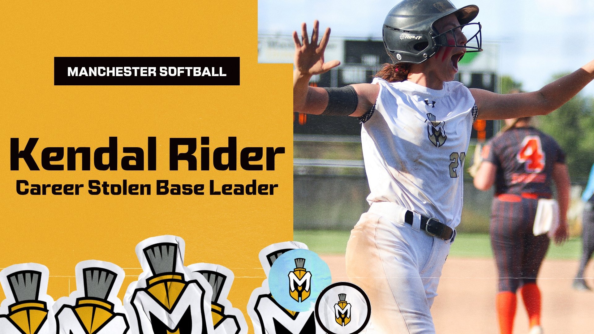 Rider break career stolen base record as softball splits with Bluffton