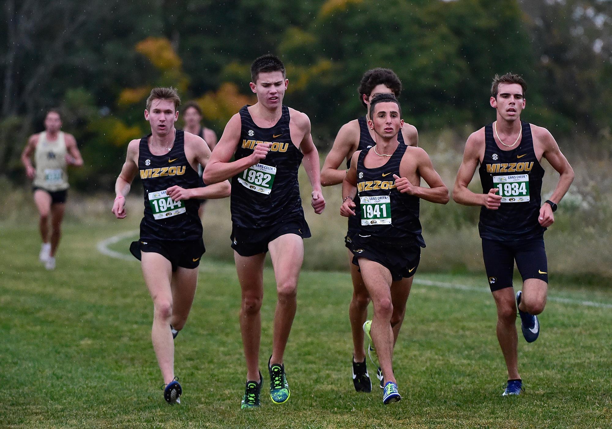 Mizzou Cross Country during the Gans Creek Classic Gans Creek Cross Country Course