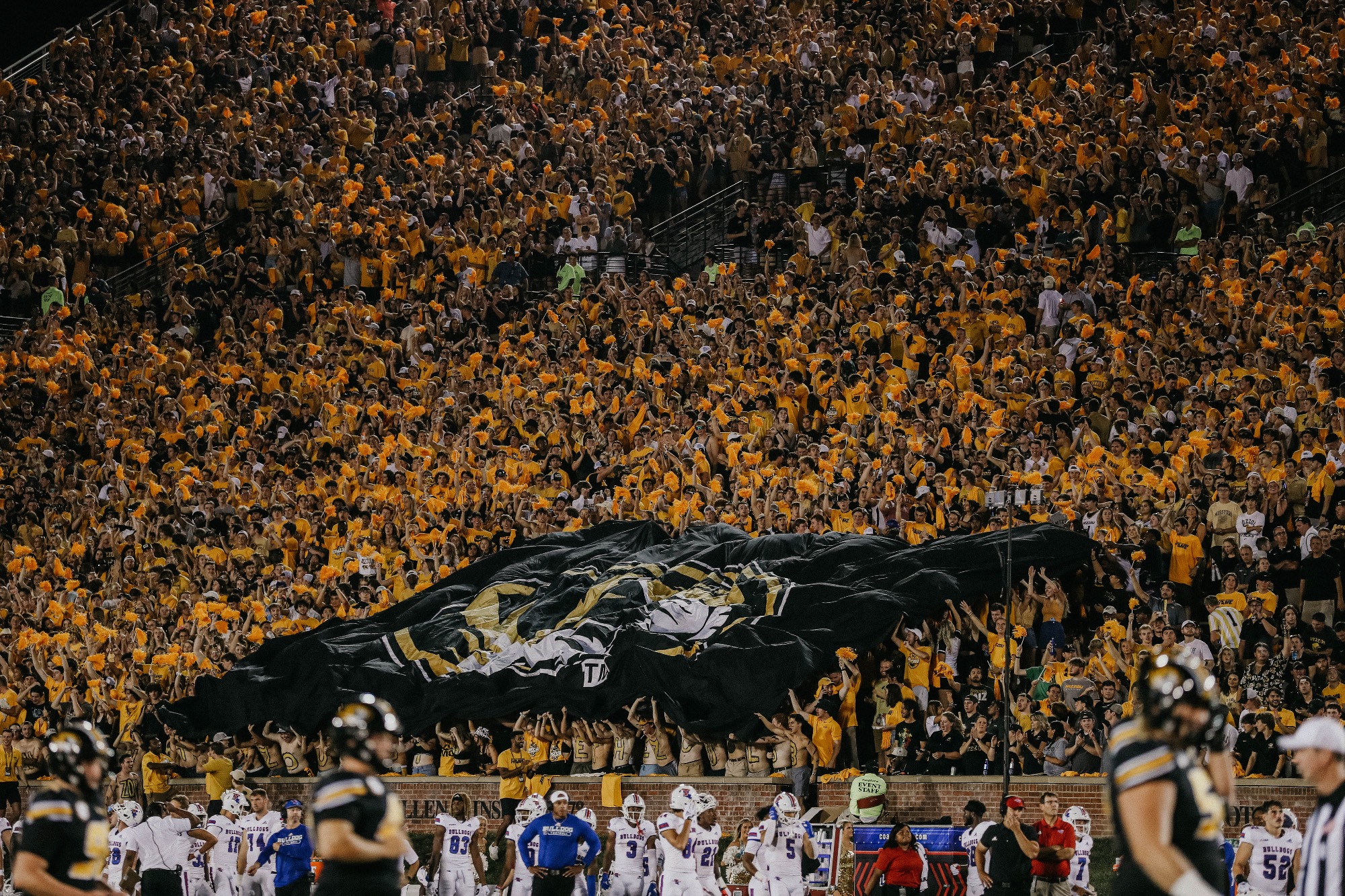 Mizzou vs. Louisiana Tech Bulldogs at Memorial Stadium in Columbia, MO. on Thursday, September 1, 2022Photo by: Jaydyn Isiminger