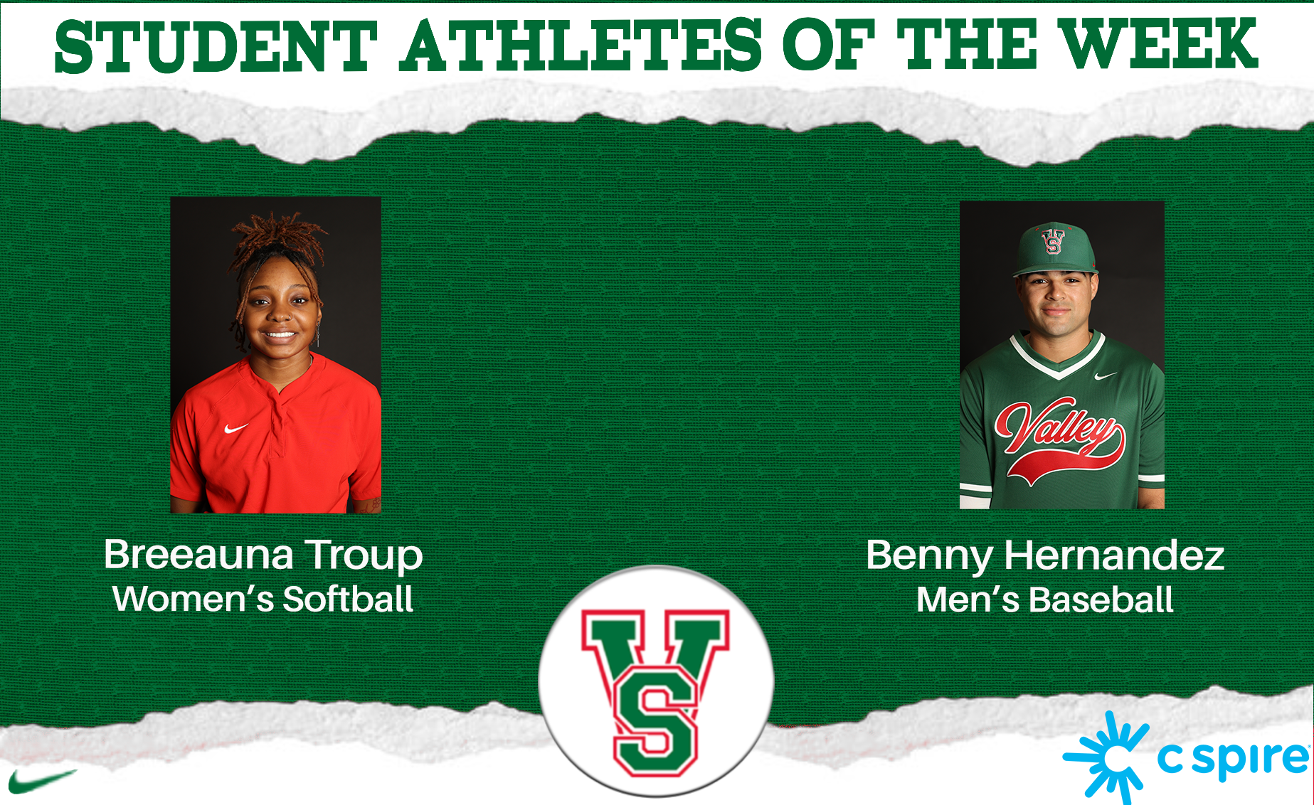 MVSU Student Athletes of the Week 