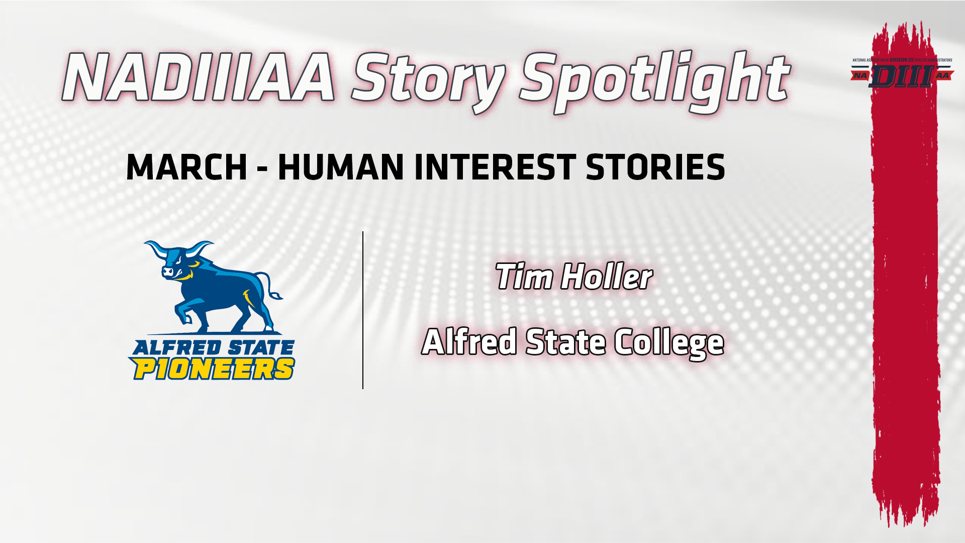 2023 NADIIIAA Story Spotlight Tim Holler, Alfred State College