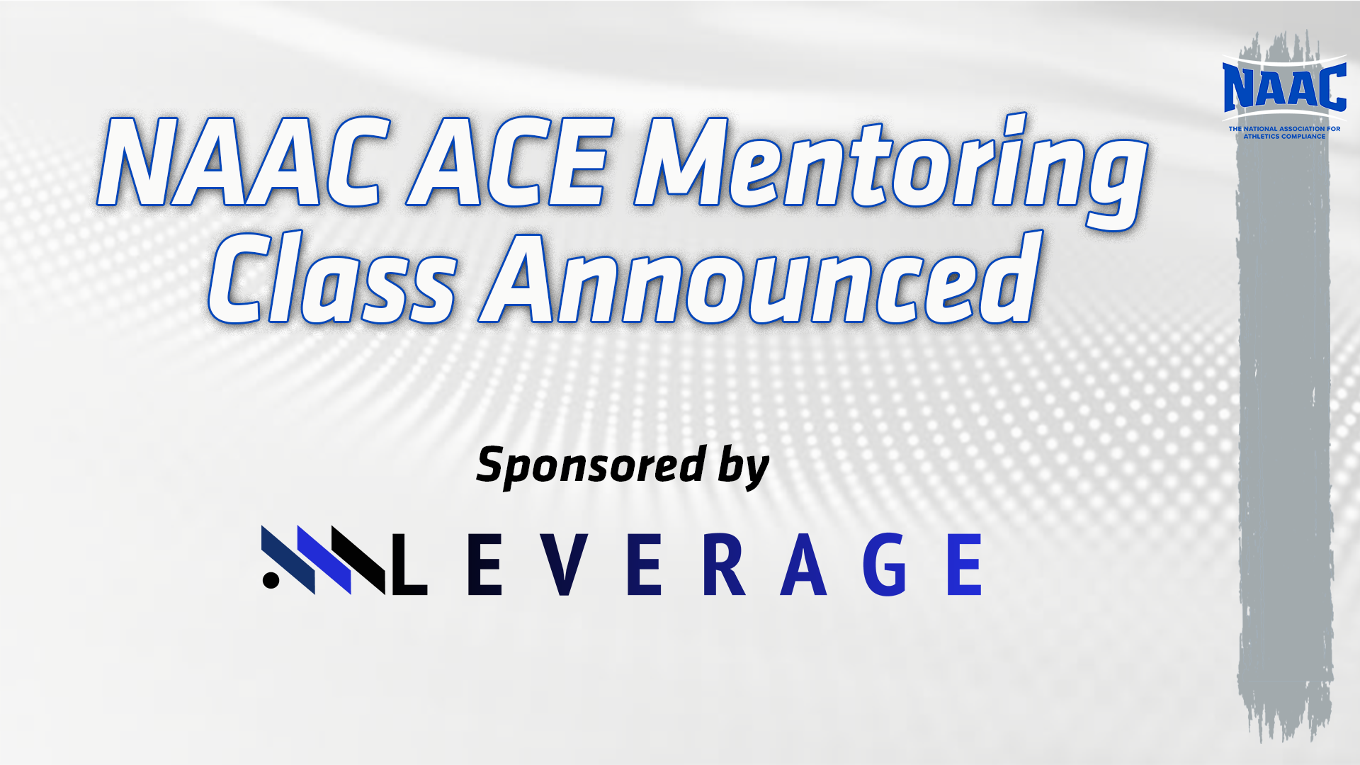 NAAC Announces Athletics Compliance Elite Mentoring Program pairings