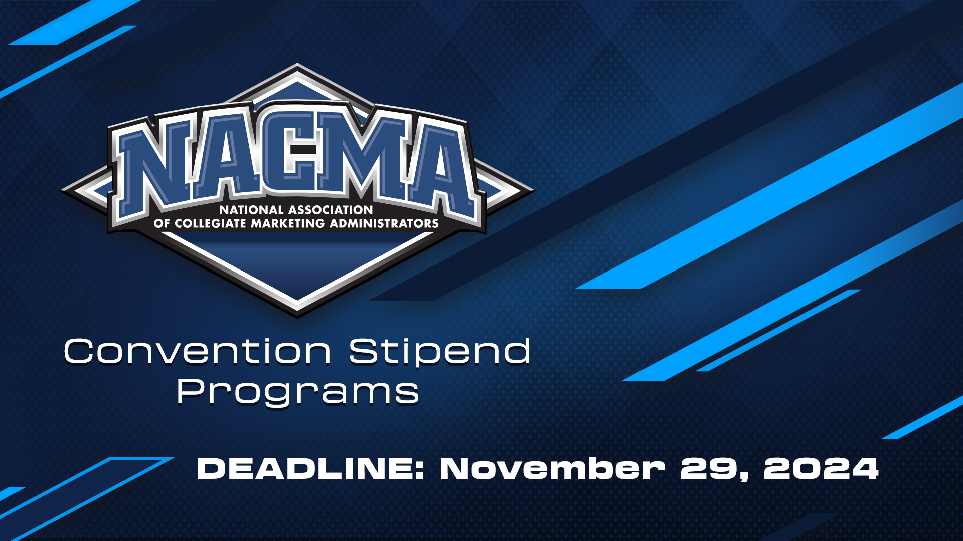 2024-24 NACMA Convention Stipend Launch