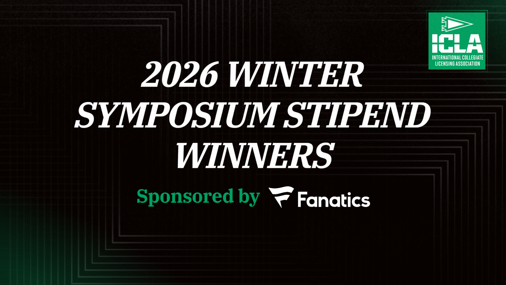 ICLA WS Stipend Winners