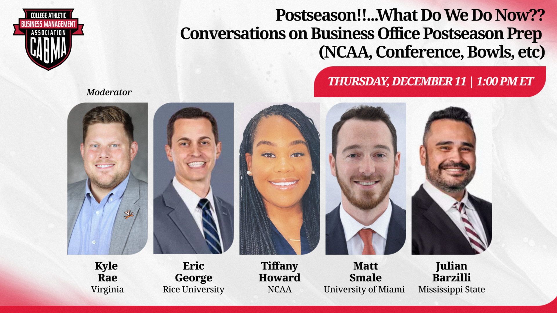 CABMA December Webinar 