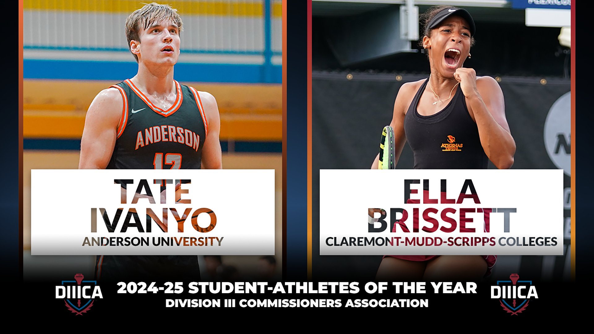 DIIICA 2024-25 Student-Athletes of the Year