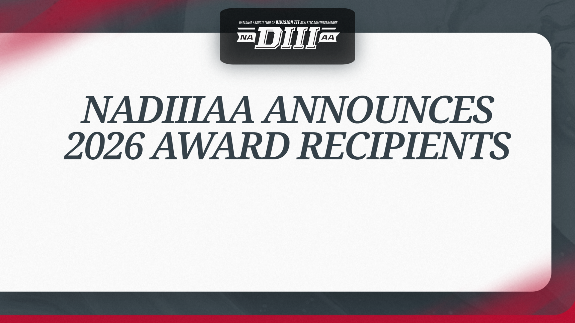 2026 NADIIIAA Awards Winners