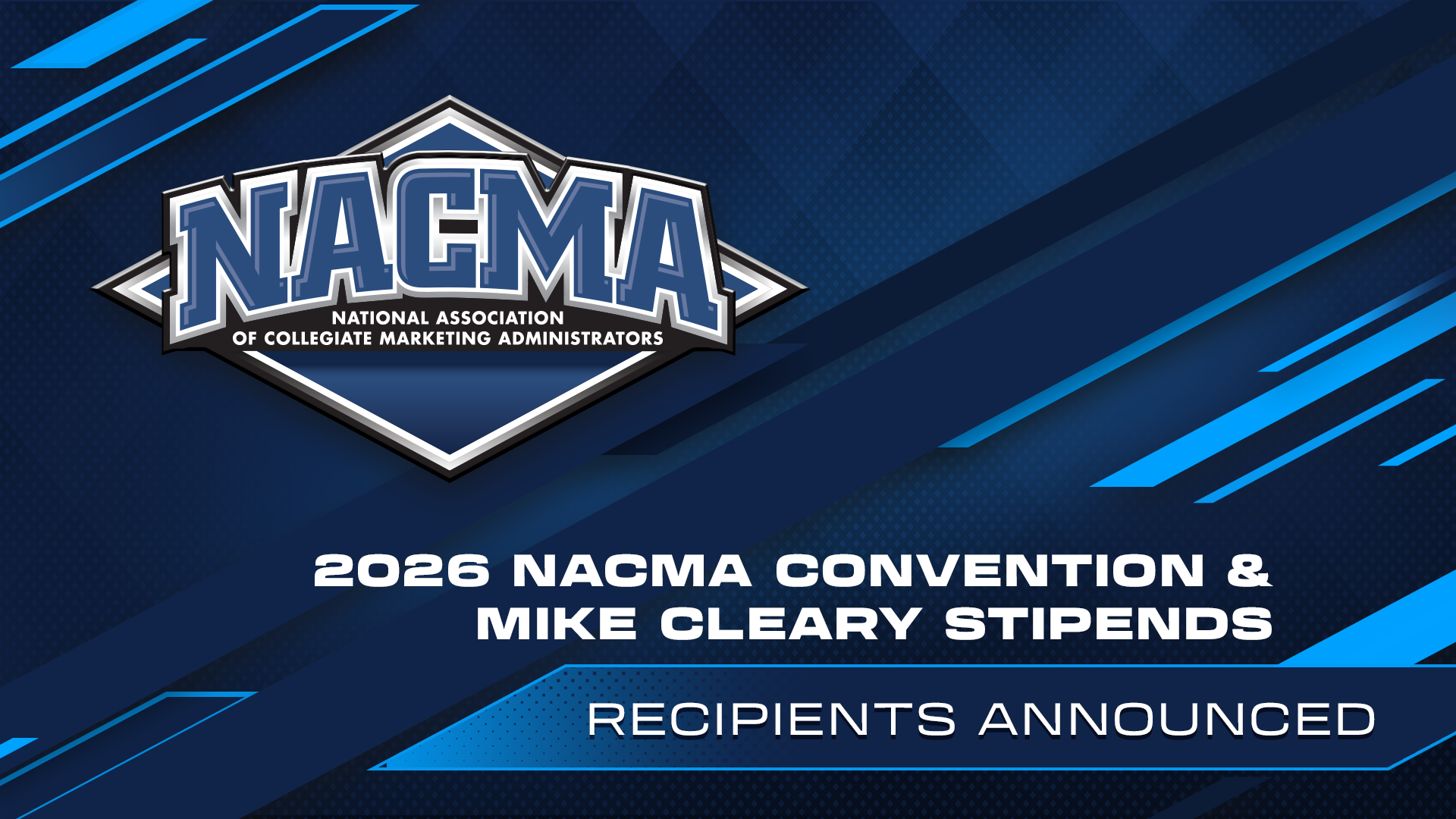 NACMA 2026 Stipends