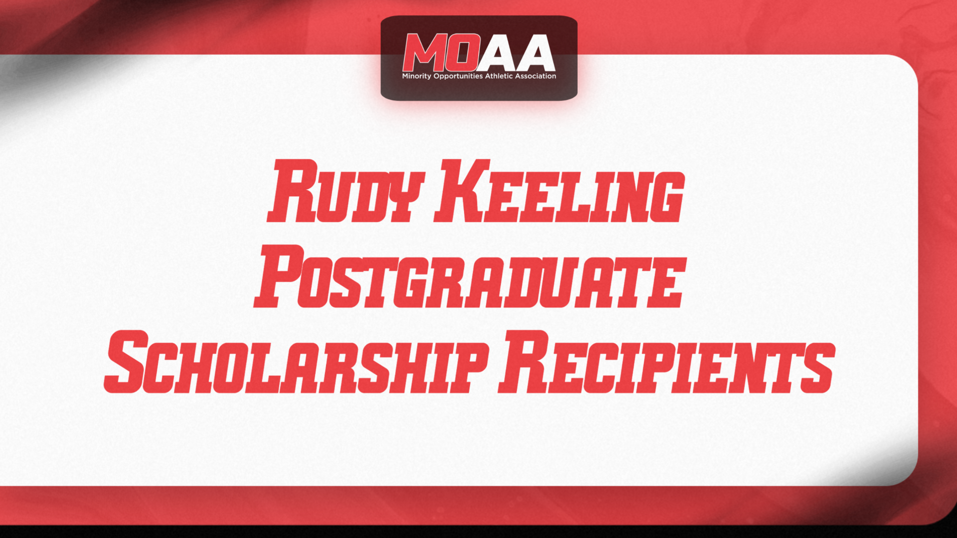 2026 MOAA Rudy Keeling Scholarship Recipients
